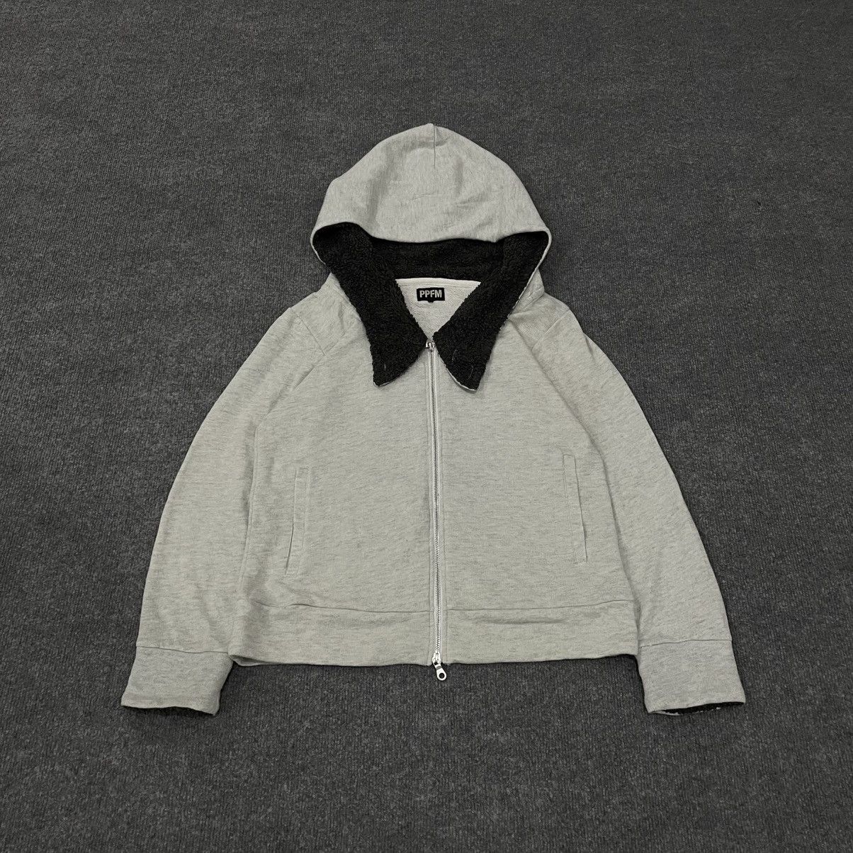 PPFM SOLD PPFM Fleece Lined Hoodie Jacket Asymmetrical Zip Y2K Size US M / EU 48-50 / 2 - 1 Thumbnail