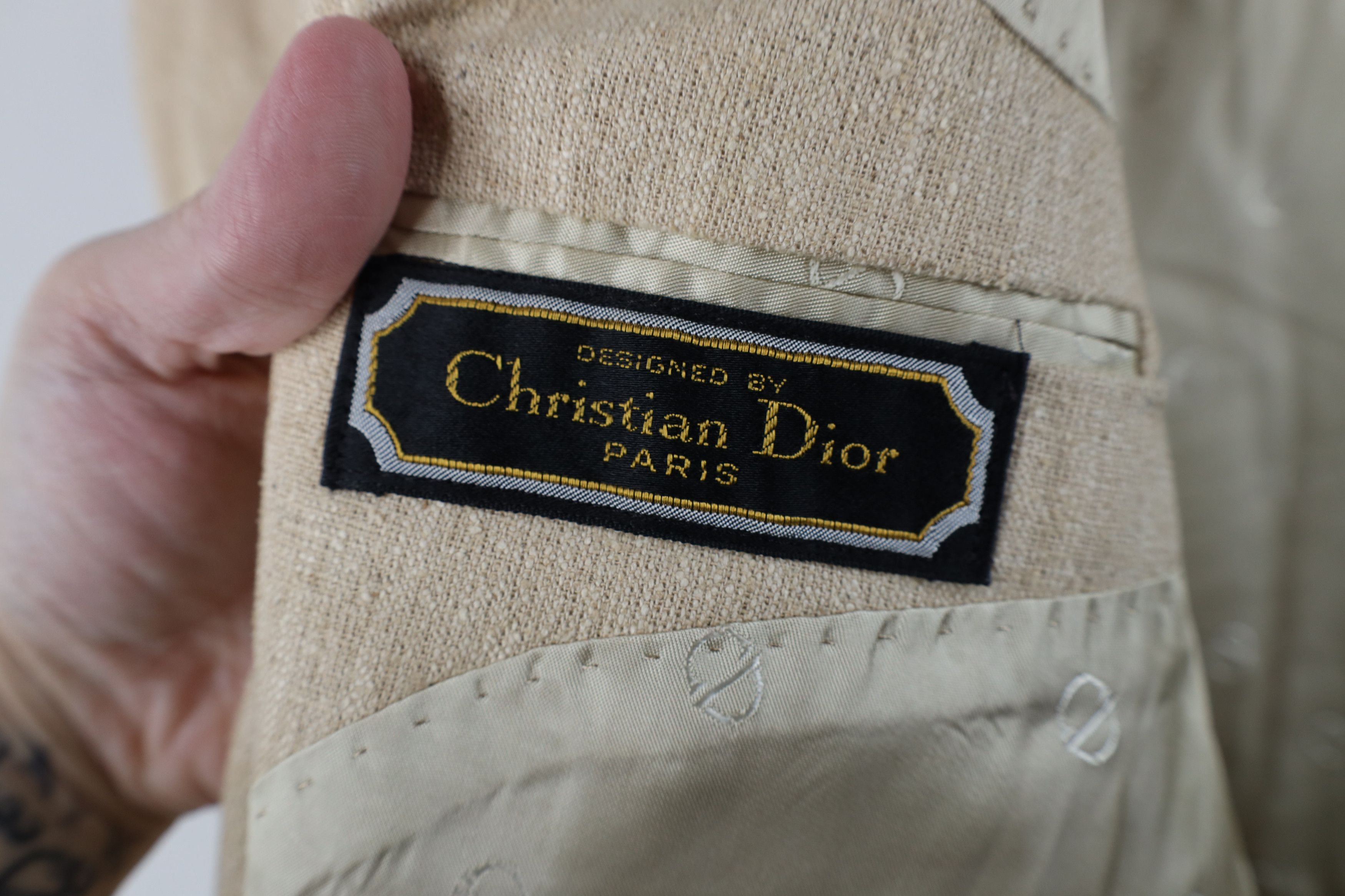 Dior Vintage 70s 80s Christian Dior Suit Coat Blazer Jacket USA Size US XXL / EU 58 / 5 - 10 Thumbnail