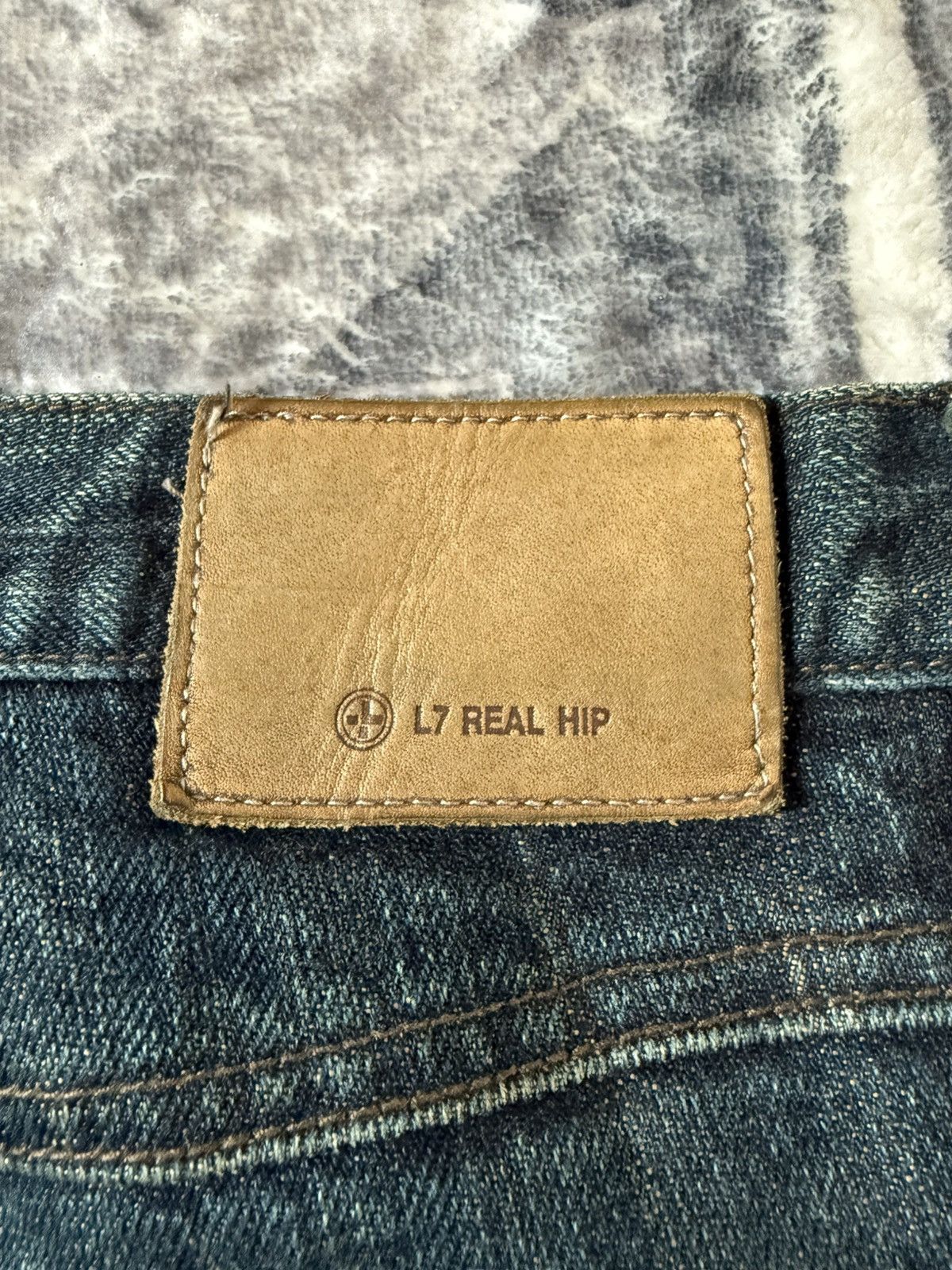 L7 Real Hip L7 Real Hip Leather Lace-up Braided Pocket Flared Jeans Size US 32 / EU 48 - 24 Thumbnail