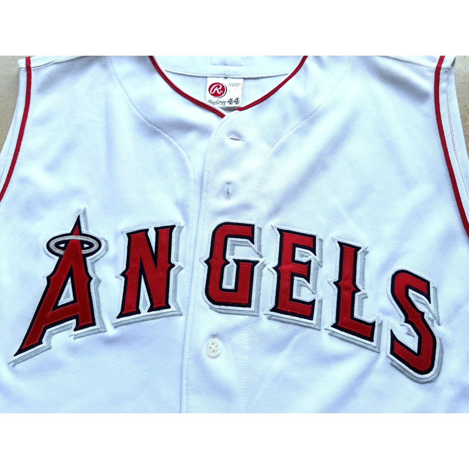 Anaheim Angels 2002 RAWLINGS Vest 3rd jersey 44 Alt MLB vtg