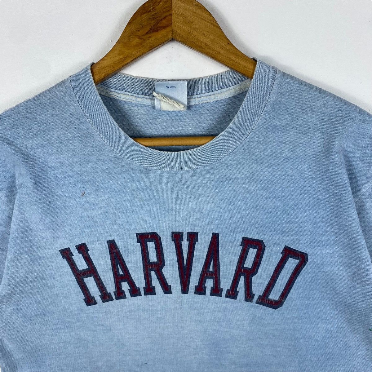 Vintage Vintage 90's HARVARD Logo Graphic Faded Tee Shirt Medium Size US M / EU 48-50 / 2 - 2 Thumbnail