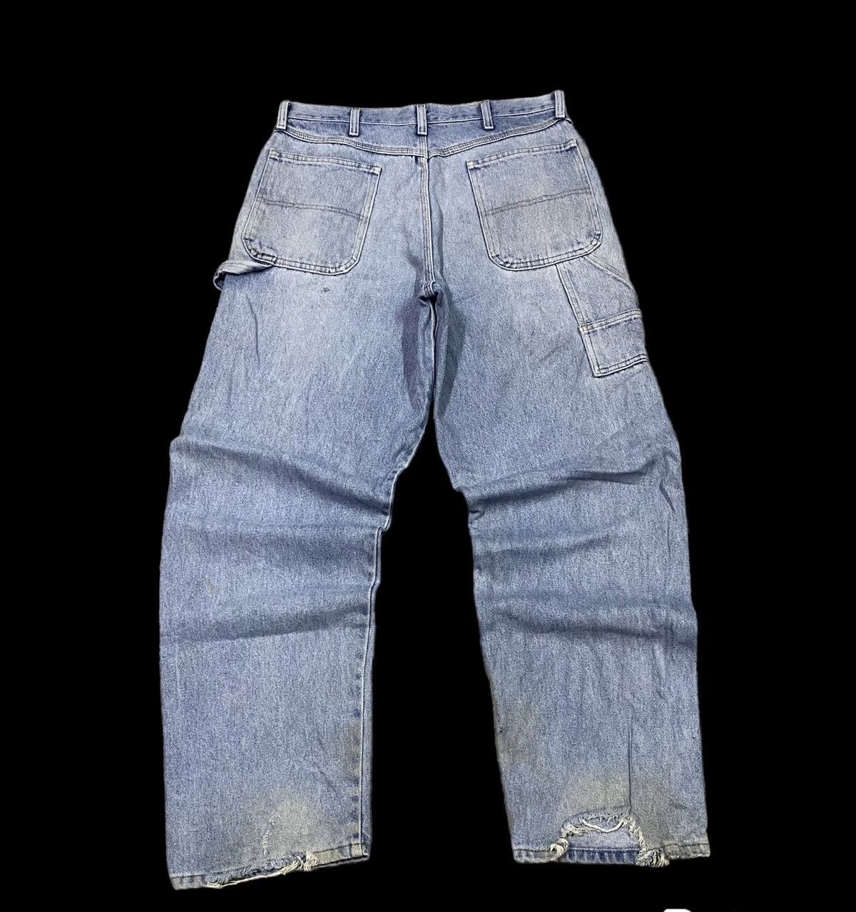 14th Addiction × If Six Was Nine × JNCO Vintage Rustler Light Washed Carpenter Baggy Denim Jeans Size US 34 / EU 50 - 1 Thumbnail