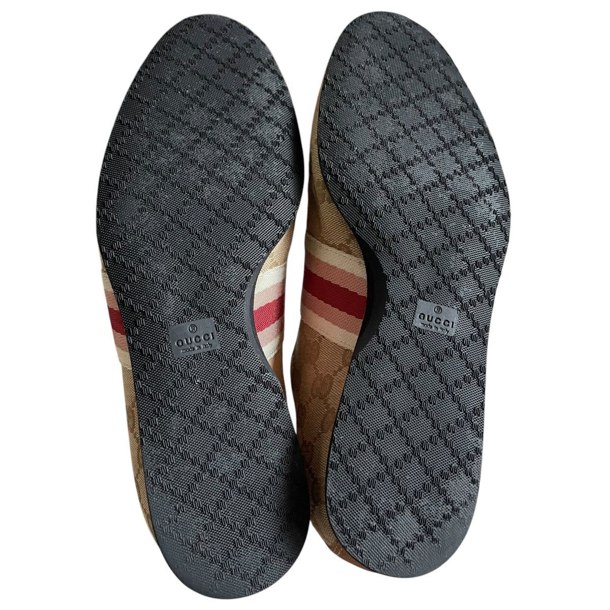 Gucci Gucci Beige/Pink GG Canvas And Suede Size 38.5 Size US 8.5 / IT 38.5 - 4 Thumbnail