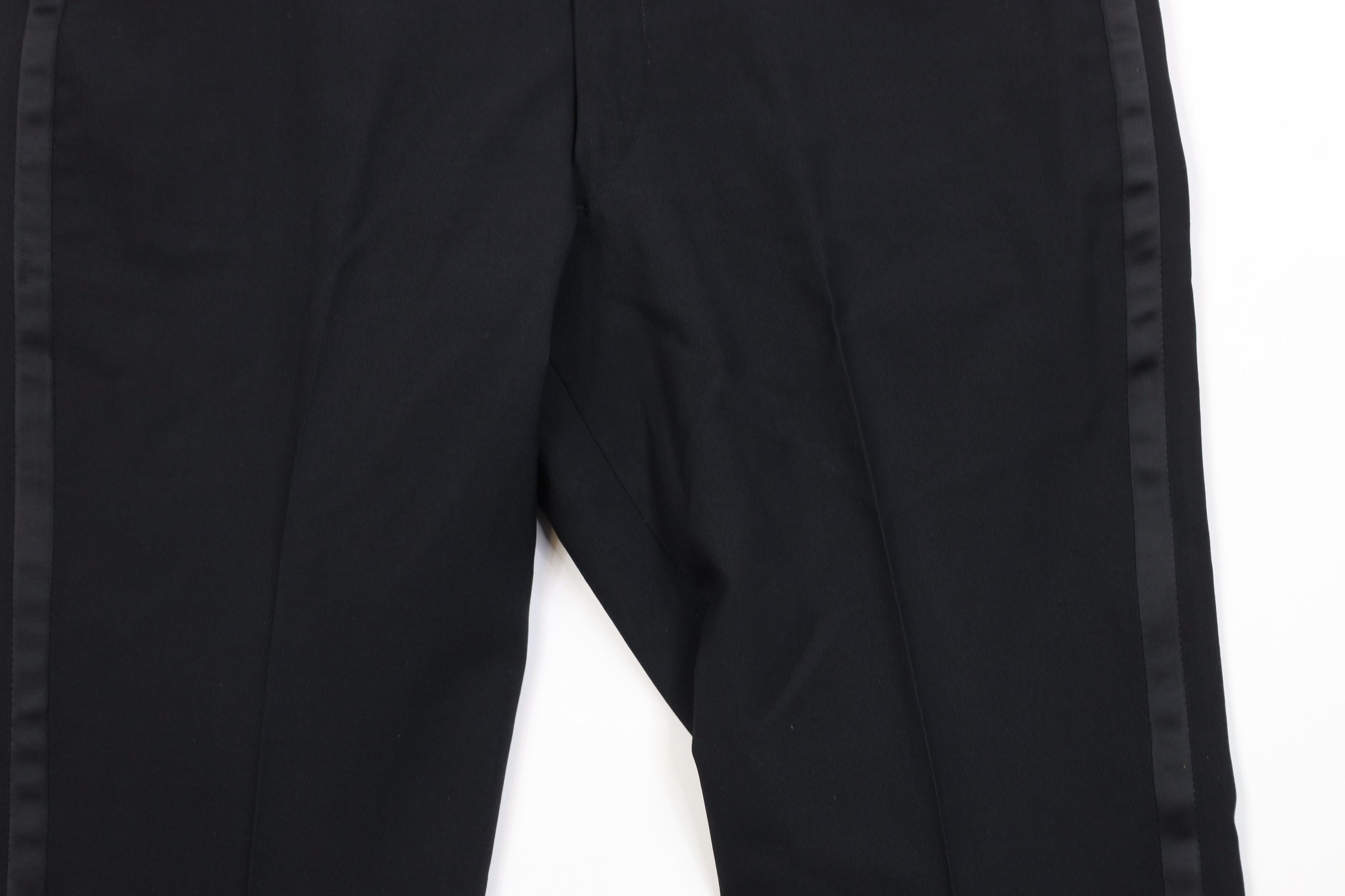 Vintage Vintage 60s 70s Streetwear Wool Flared Tuxedo Pants USA Size US 34 / EU 50 - 3 Thumbnail