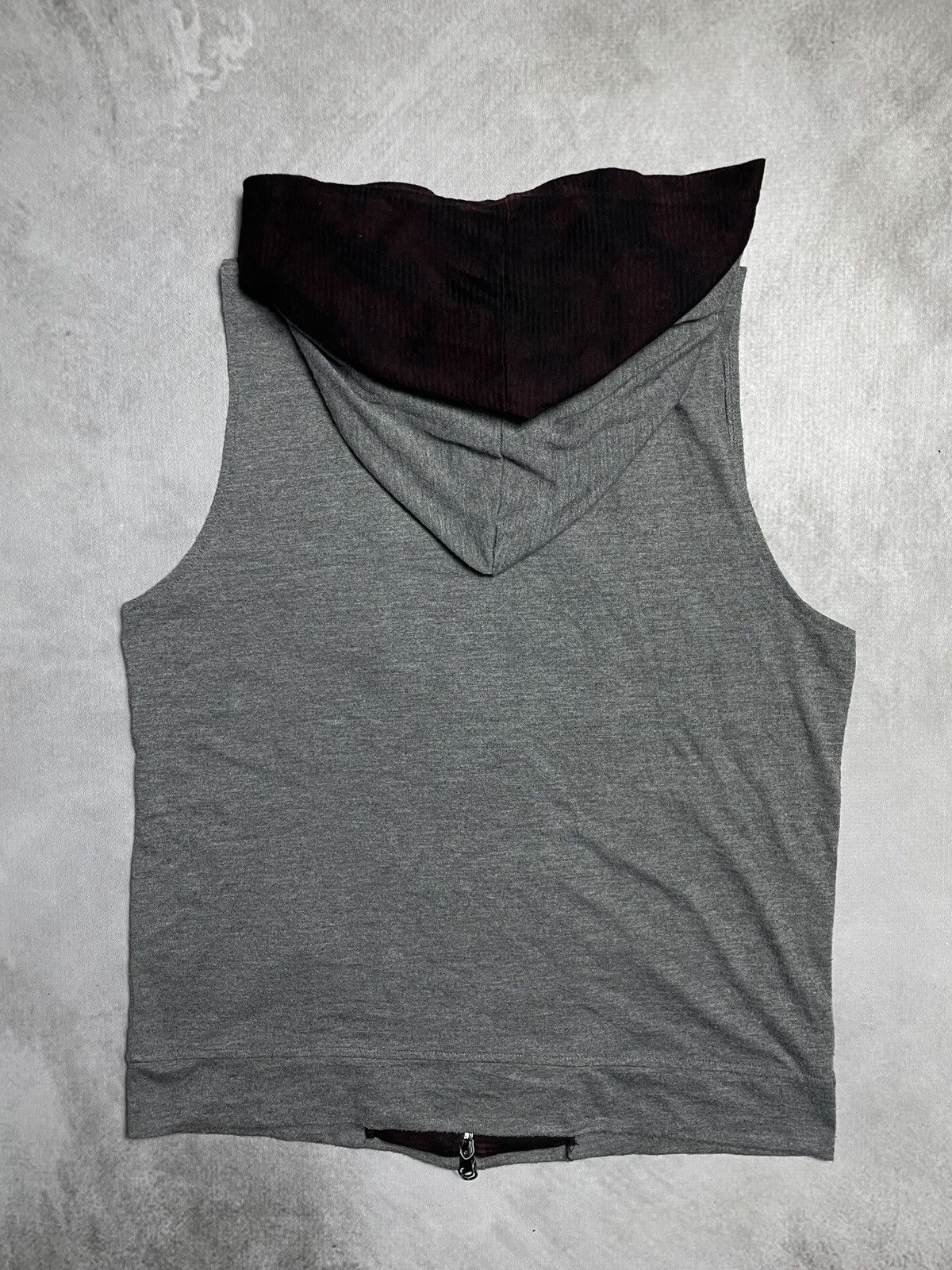 5351 POUR LES HOMMES 2000’s Semantic Design - Double Inner Vkei Style Hooded Vest Size US M / EU 48-50 / 2 - 13 Thumbnail