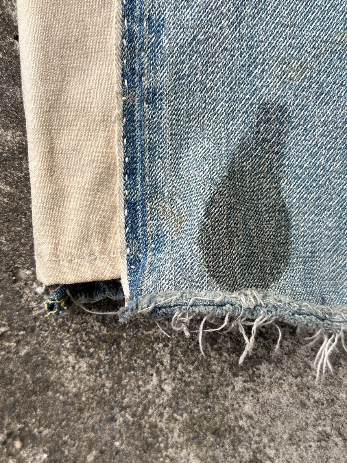 Kapital Kountry Boro Patchwork Denim Track pant Remake Size US 35 - 6 Thumbnail