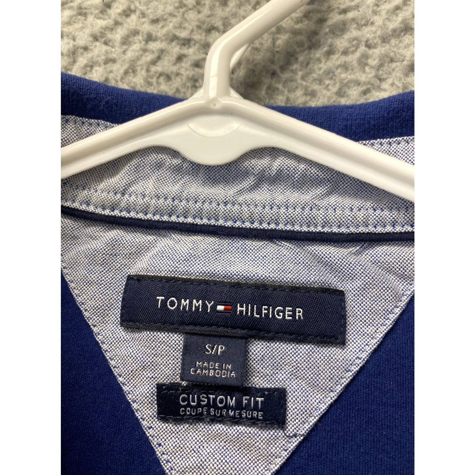 Tommy Hilfiger Tommy Hilfiger Polo Men's S Short Sleeve Embroidered Logo Blue Cotton Mens Size US S / EU 44-46 / 1 - 3 Thumbnail