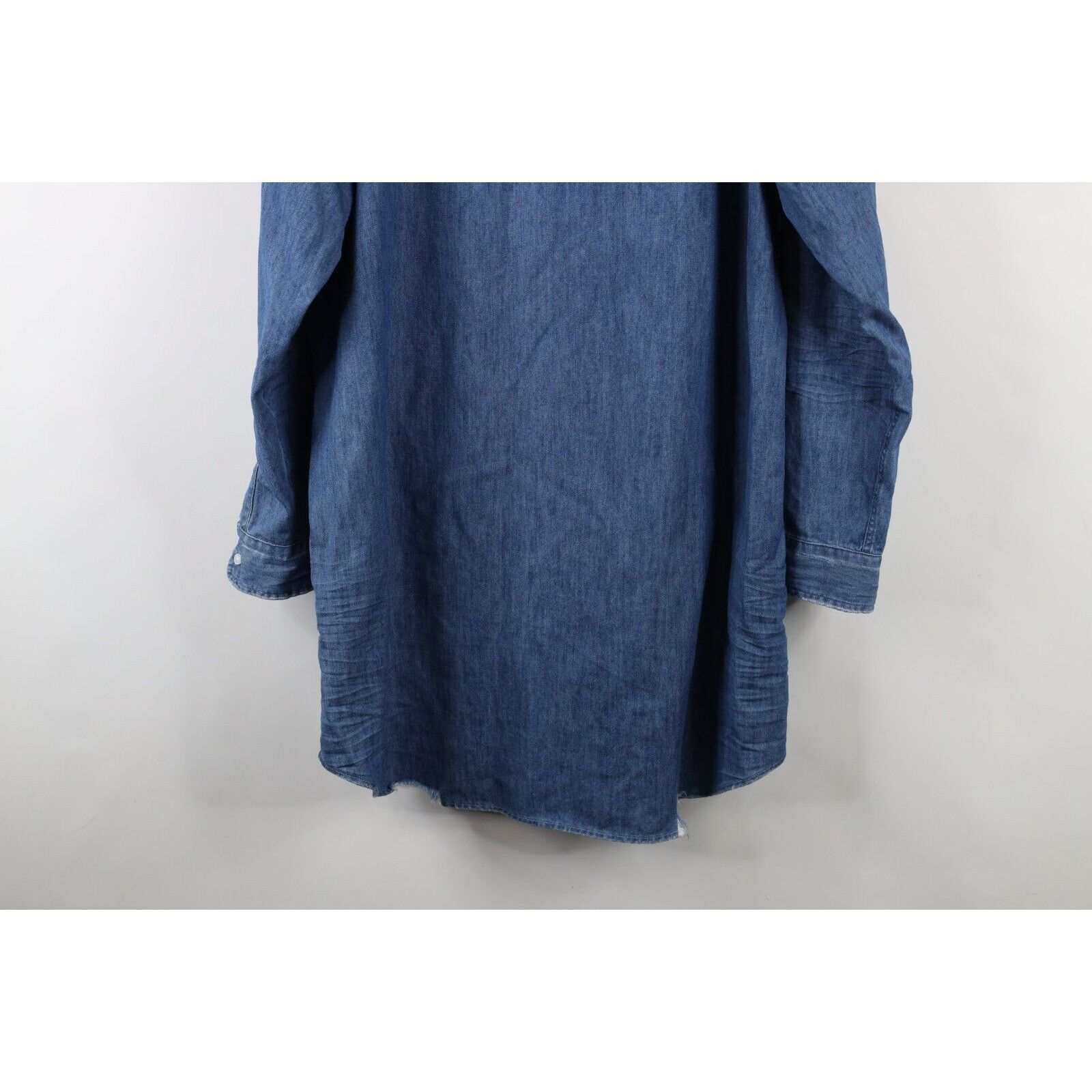 Frank & Eileen Frank & Eileen Cotton Mary Classic Denim Jean Shirt Dress Size L / US 10 / IT 46 - 17 Thumbnail
