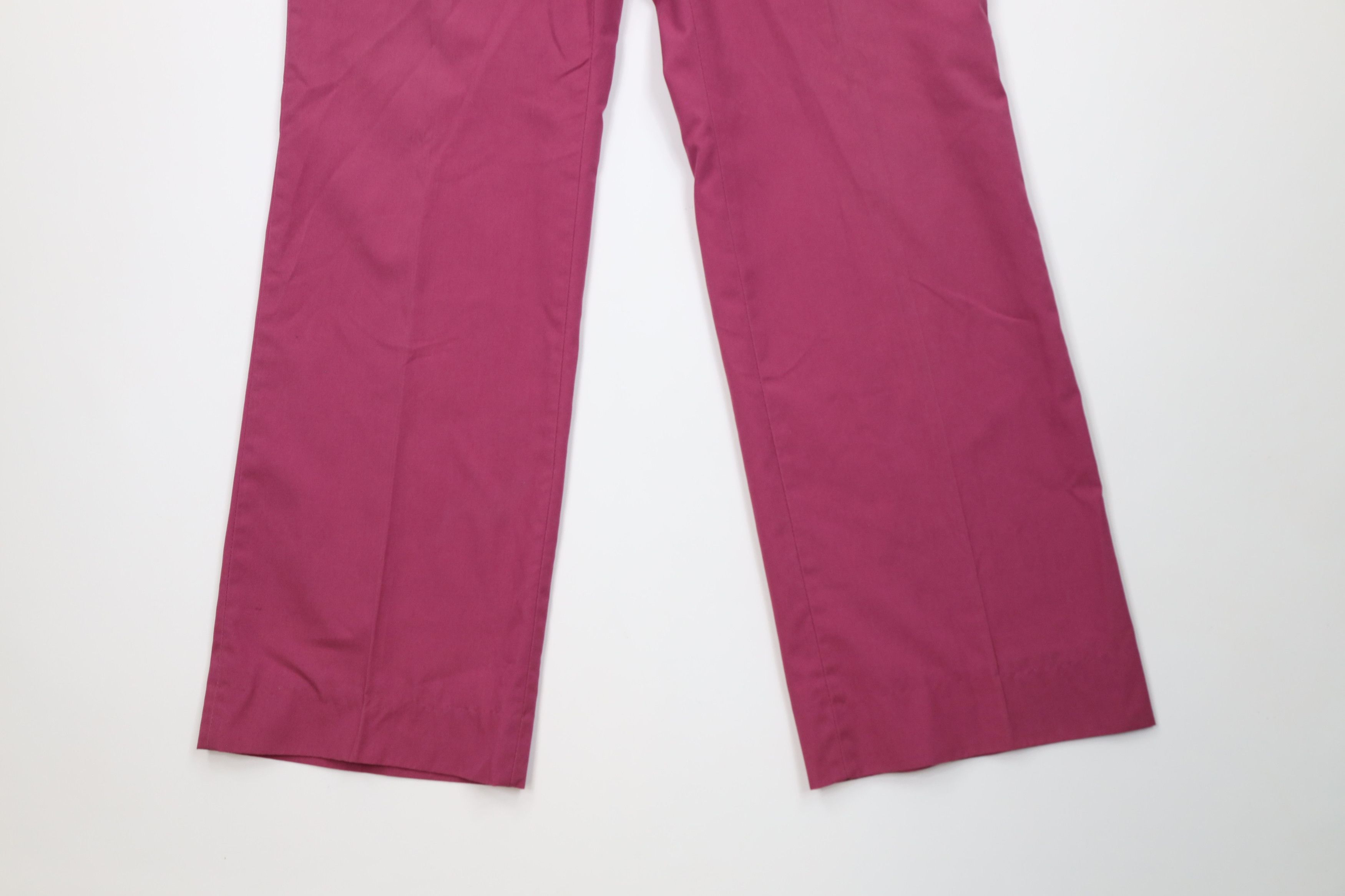 Vintage Vintage 70s Streetwear Bell Bottoms Chino Pants Purple USA Size US 34 / EU 50 - 4 Thumbnail