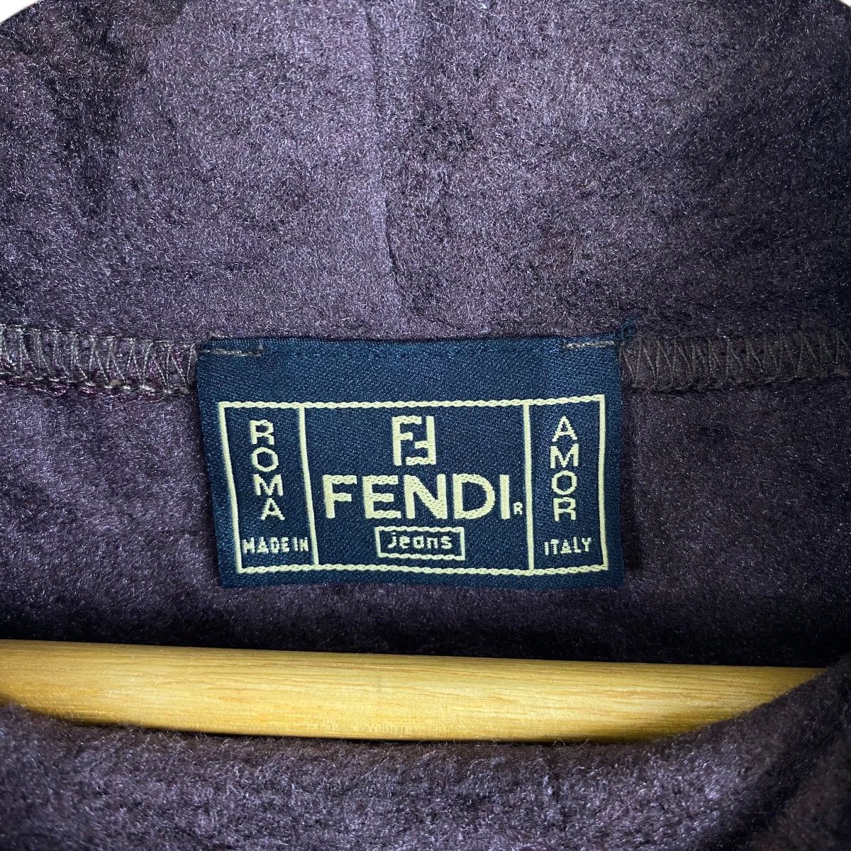 Fendi FENDI Roma Made In Italy Center Logo Fleece Long Sleeve Size S / US 4 / IT 40 - 6 Thumbnail