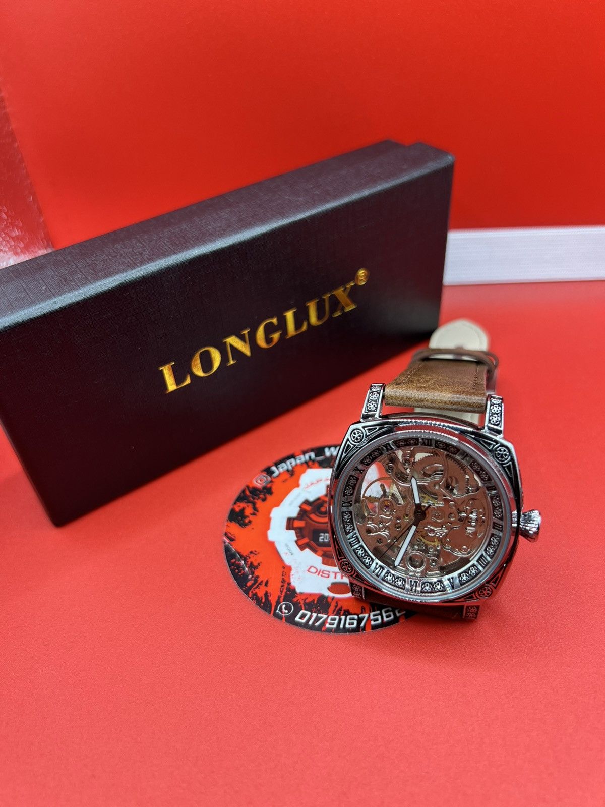 Other Silver LONGLUX mechanical Men's Watch Retro Style Skeleton Size ONE SIZE - 1 Thumbnail