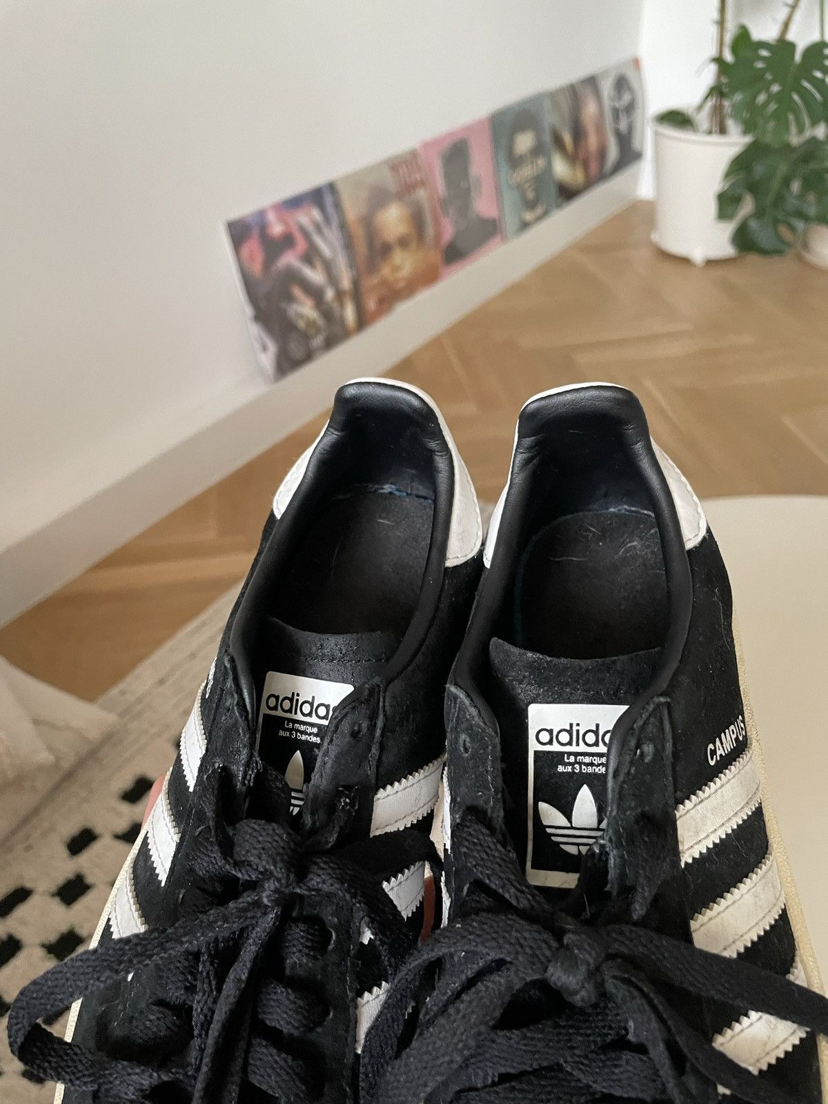 Adidas Adidas Campus Hype Low Sneakers Suede Black White Streetwear Size US 6.5 / IT 36.5 - 7 Thumbnail