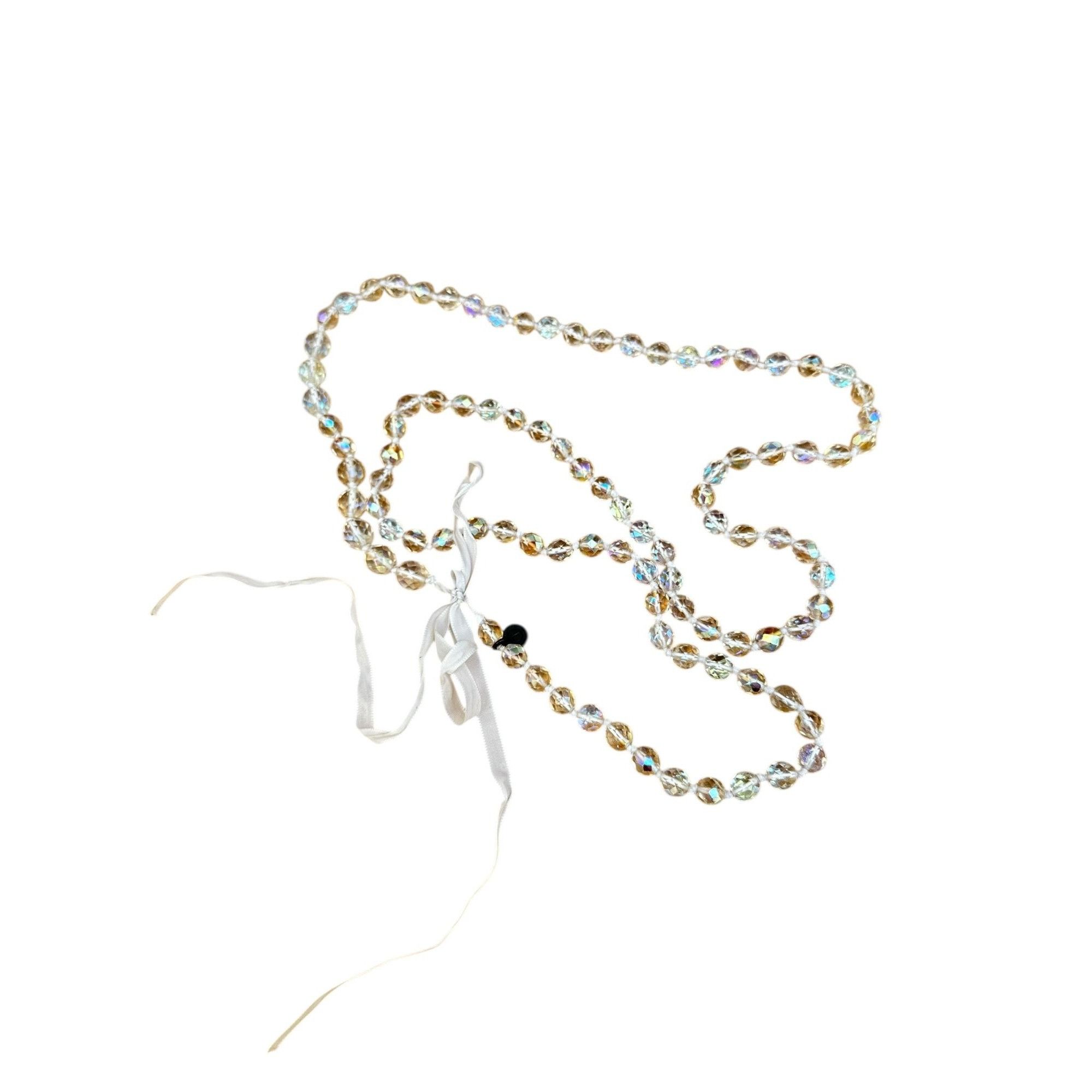 Maison Margiela FW 2000 Crystal Clear Pearl Necklace Size ONE SIZE - 8 Thumbnail