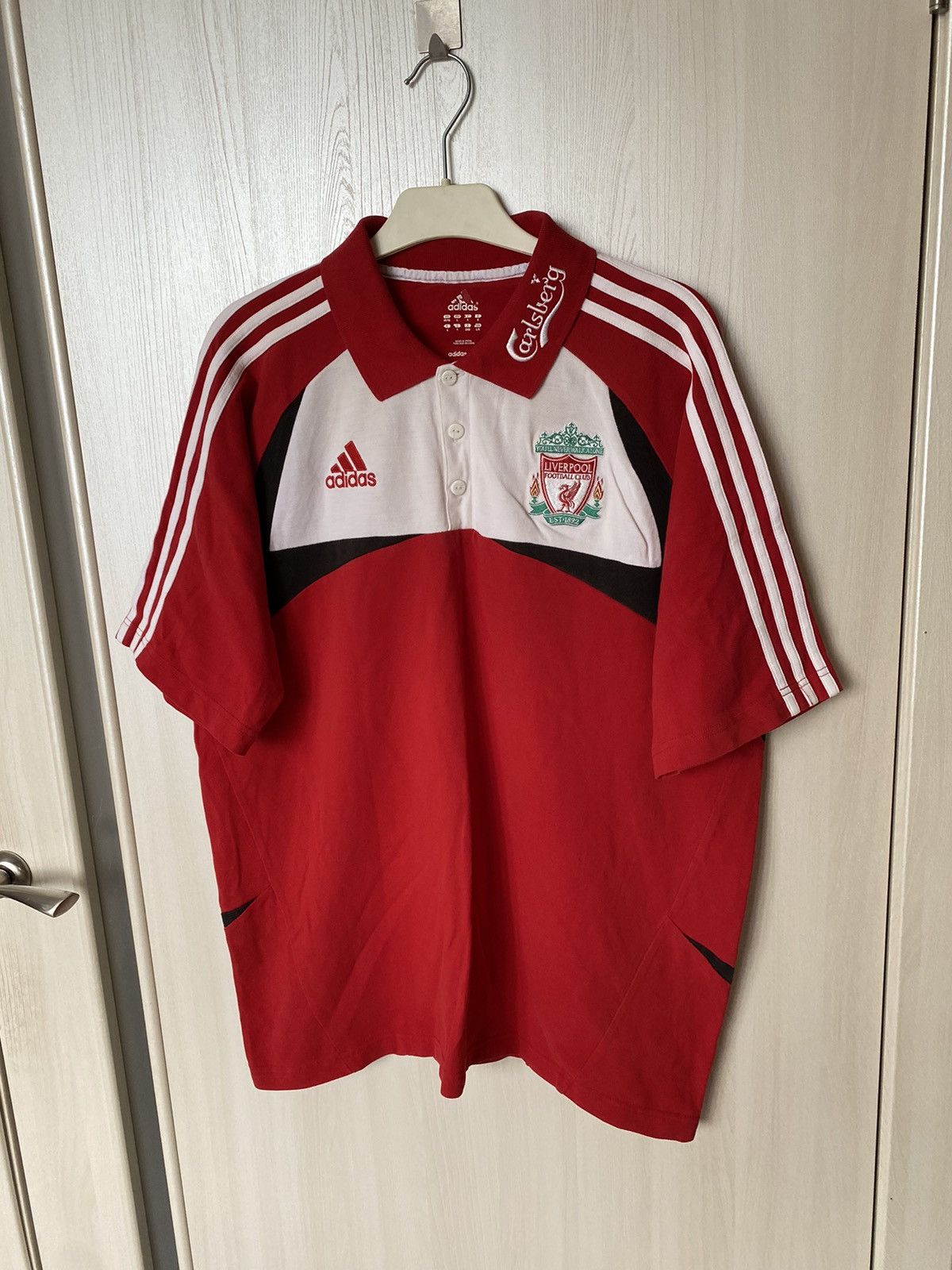 Adidas Vintage Adidas Liverpool Polo Football Shirt Soccer - Size L Size US L / EU 52-54 / 3 - 3 Thumbnail