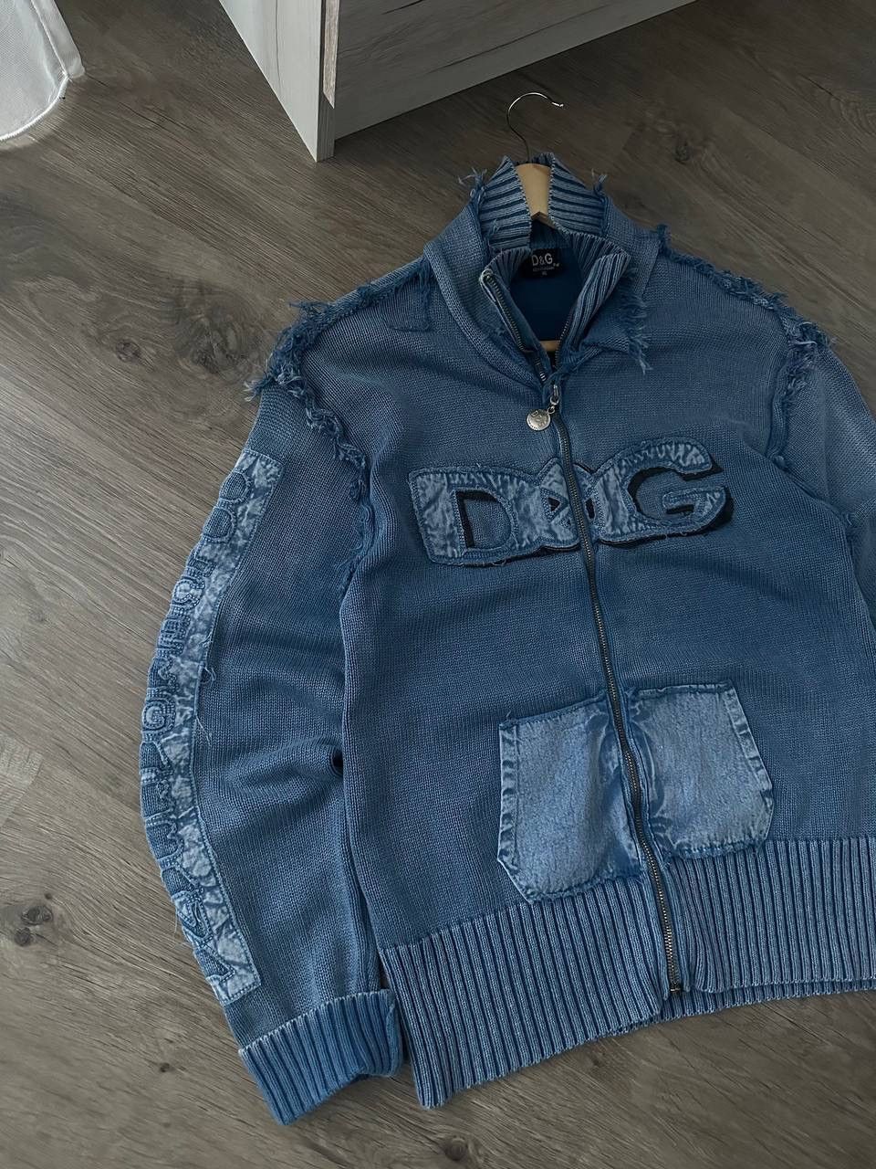 Dolce & Gabbana × Vintage Vintage Dolce&Gabbana Blue Full Zip Hoodie Center Logo Size US M / EU 48-50 / 2 - 5 Thumbnail