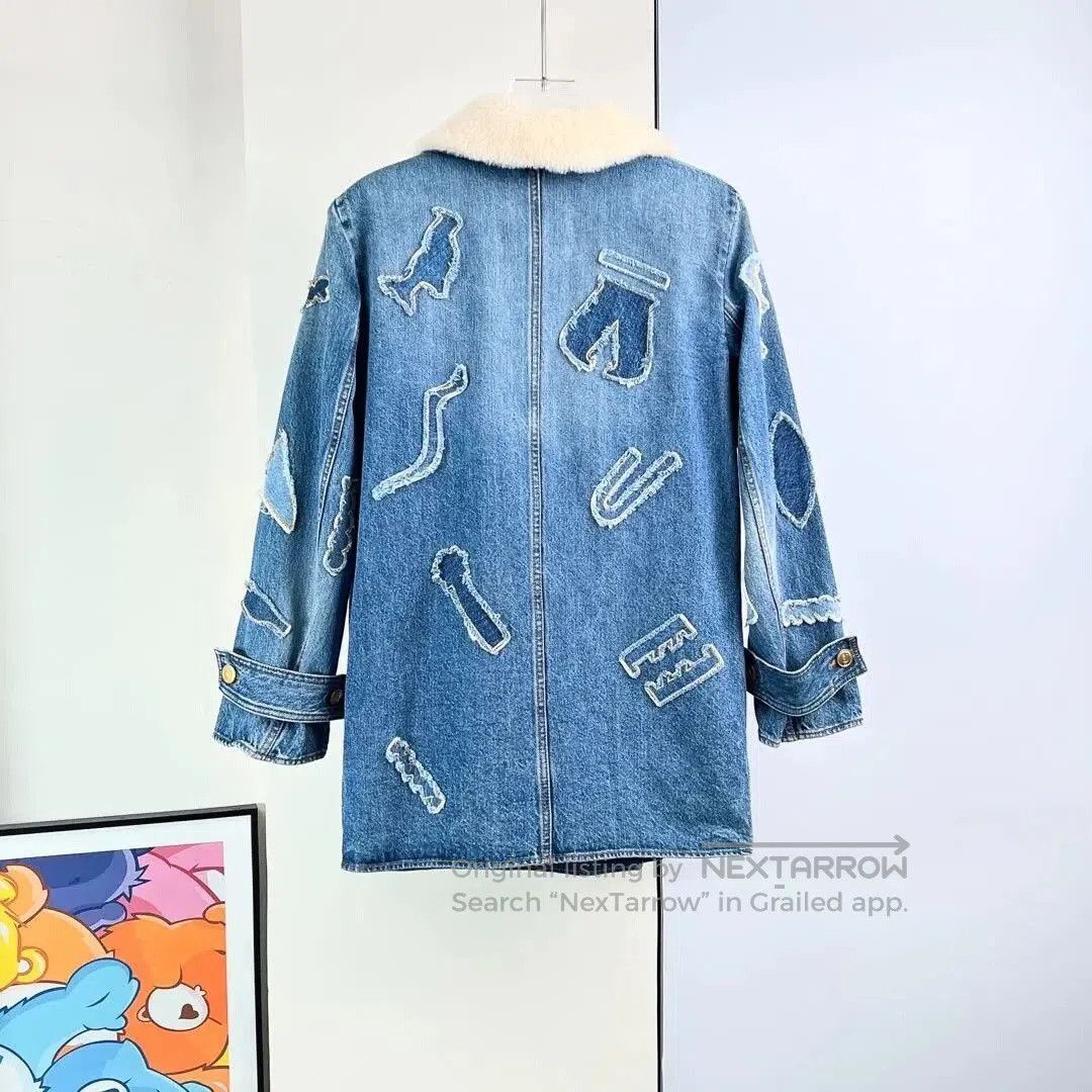 Chanel Chanel Egypt Collection Denim Shearling Jacket. Size S / US 4 / IT 40 - 5 Thumbnail