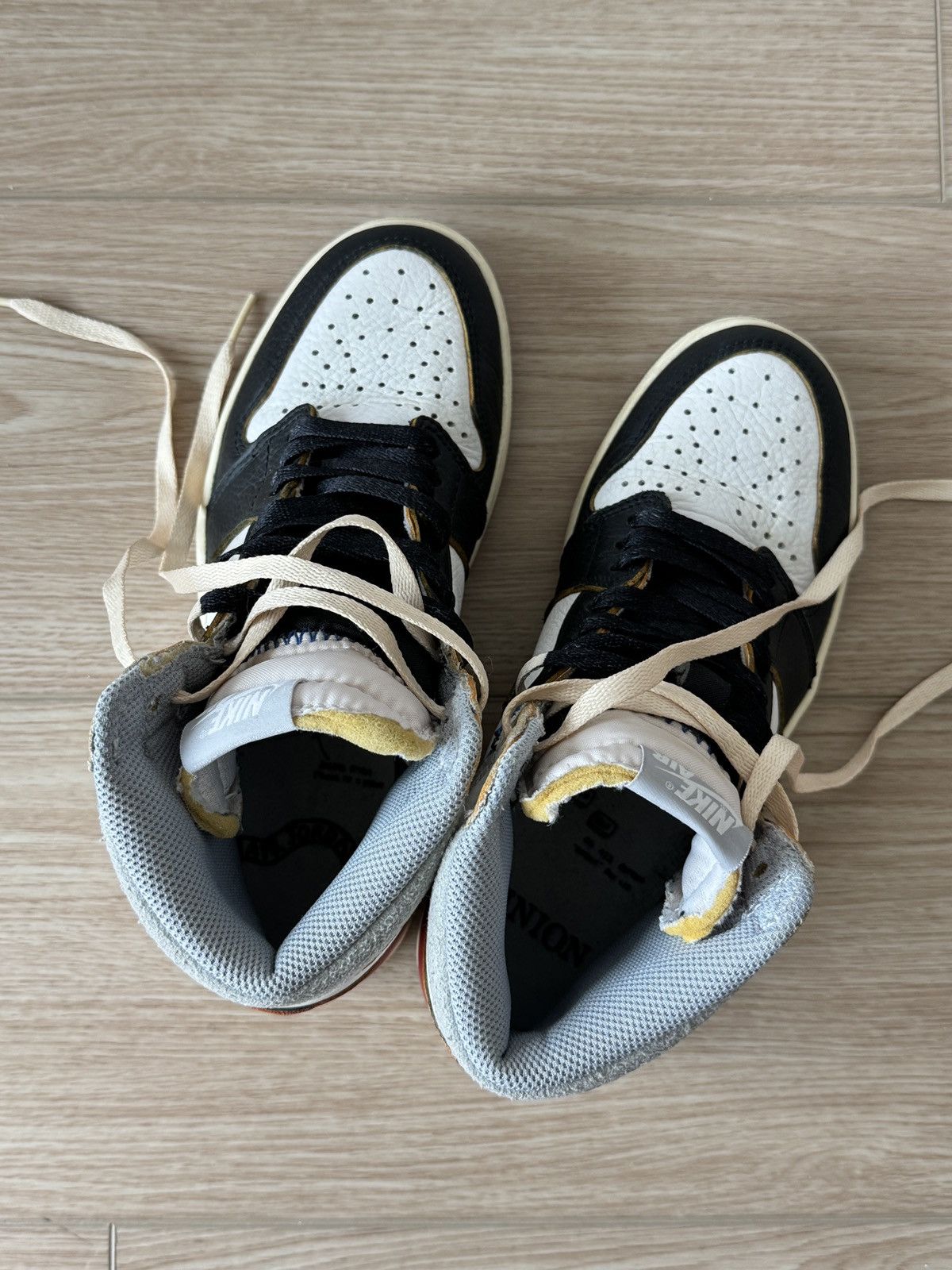 Jordan Brand Union Jordan 1 Black Toe Neutral Grey Size US 6.5 / EU 39-40 - 5 Thumbnail
