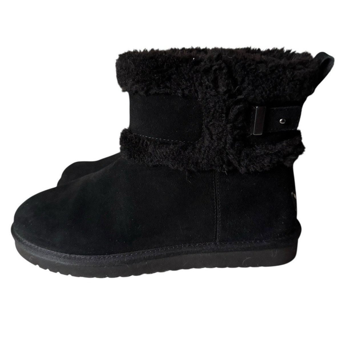 Koolaburra Koolaburra by UGG Women's Barlee Mini Suede Boots Black Size US 9 / IT 39 - 3 Thumbnail
