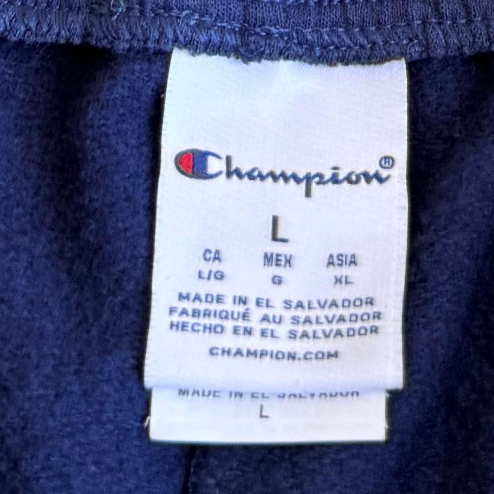 Champion × Vintage Vintage Y2K Champion Baggy Blue Grunge Opium Sweatpants Size US 34 / EU 50 - 4 Thumbnail