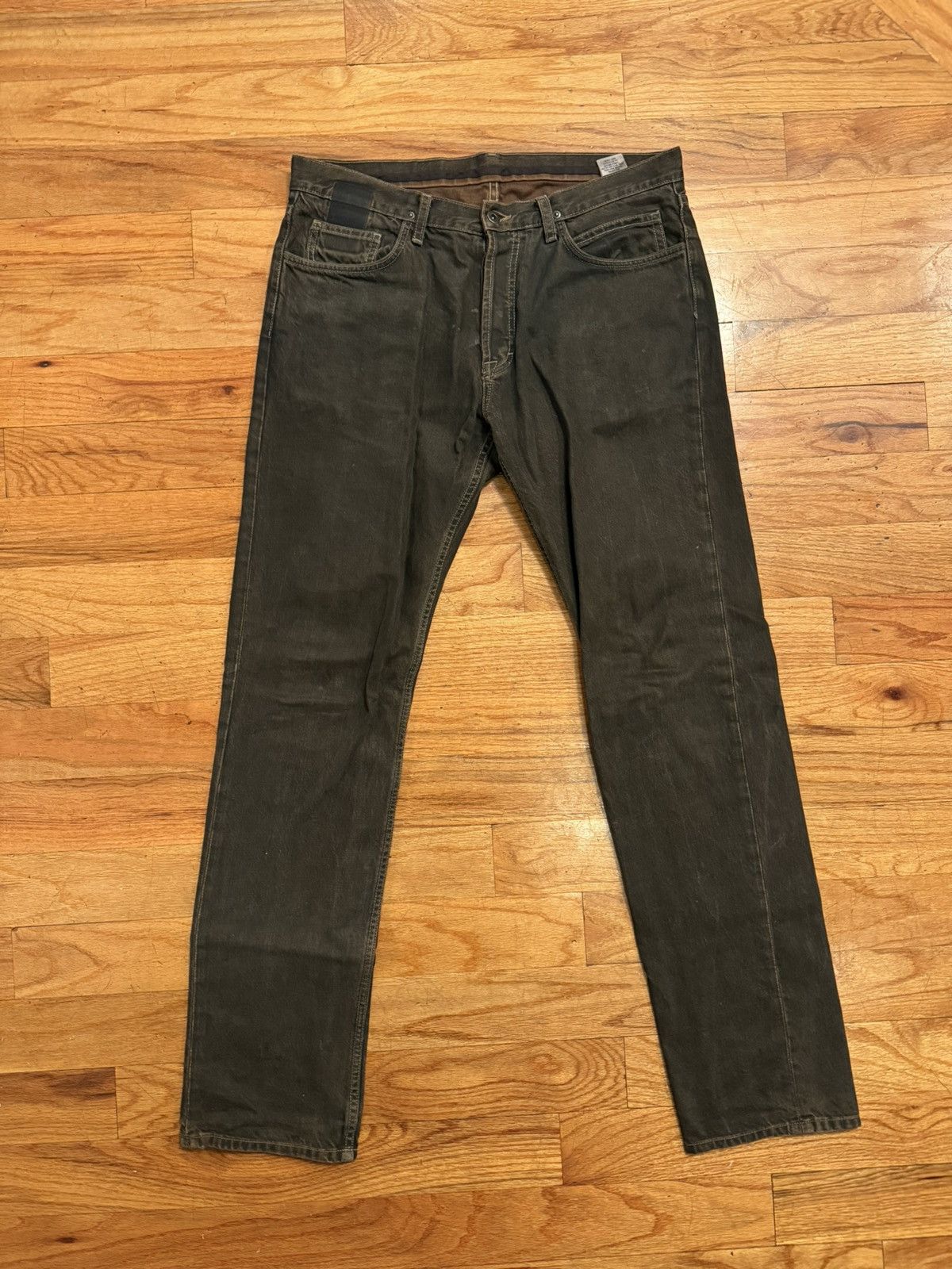 Rick owens Slab Denim, brown, size 34 - www.disolcolor.com