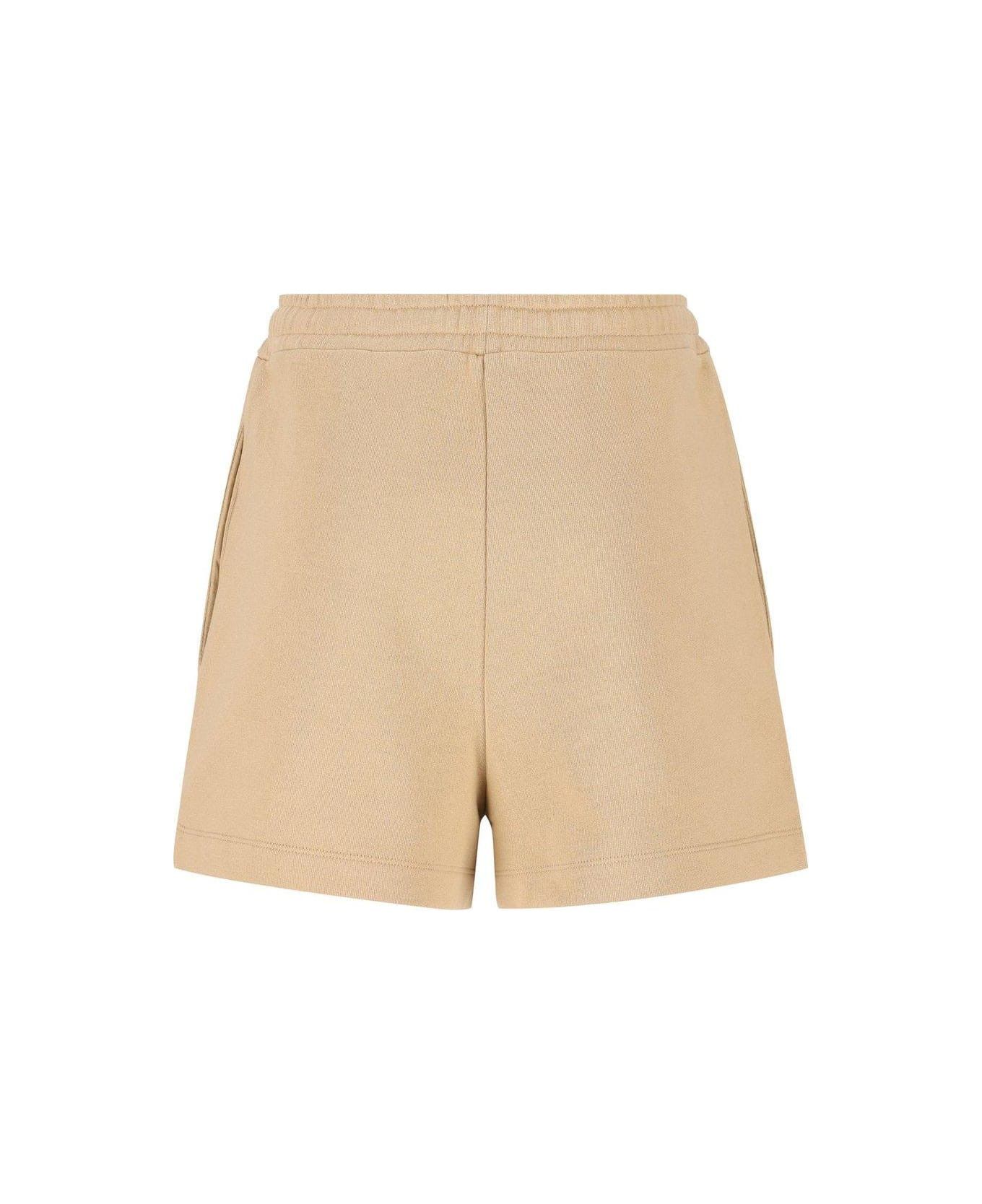 Fendi o1loc1c1225 Sequin Embellished Drawstring Shorts in Beige Size 26" / US 2 / IT 38 - 2 Thumbnail