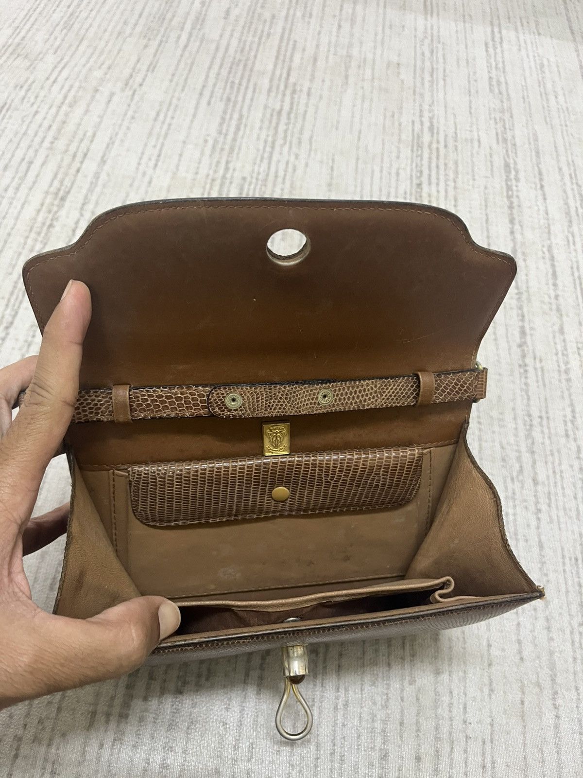 Gucci Vintage 50s gucci snake skin bag 🔥rare🔥 Size ONE SIZE - 6 Thumbnail