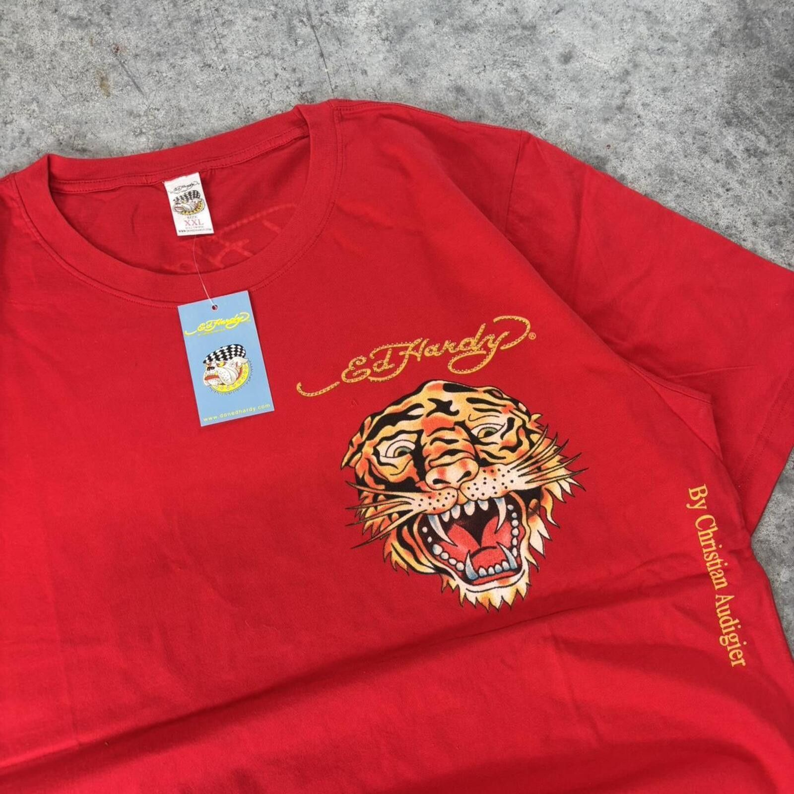Ed Hardy Ed Hardy Christian Audigier Y2K Graphic Streetwear Tee Size US XXL / EU 58 / 5 - 8 Thumbnail