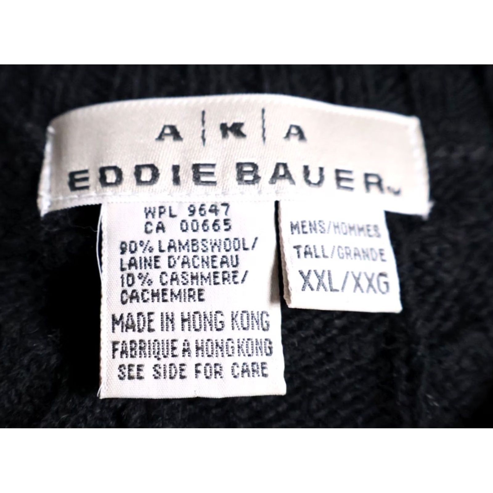 Eddie Bauer Eddie Bauer Sweater Men's 2XL Black Lambs Wool Cashmere V-Neck Knit Cable Size US XXL / EU 58 / 5 - 3 Thumbnail