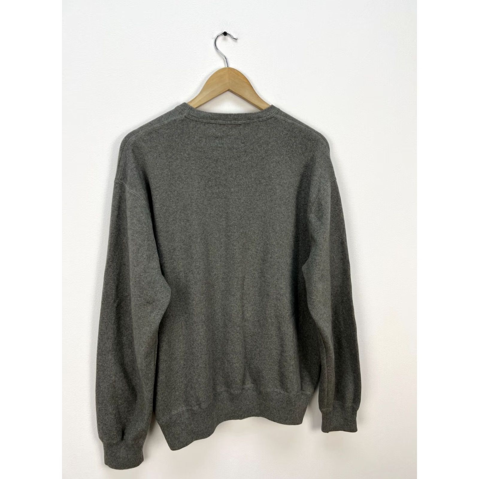 Polo Ralph Lauren VINTAGE Polo Ralph Lauren Sweater Mens XL Gray Pullover Cotton Crew Neck Men Size Size US XL / EU 56 / 4 - 6 Thumbnail