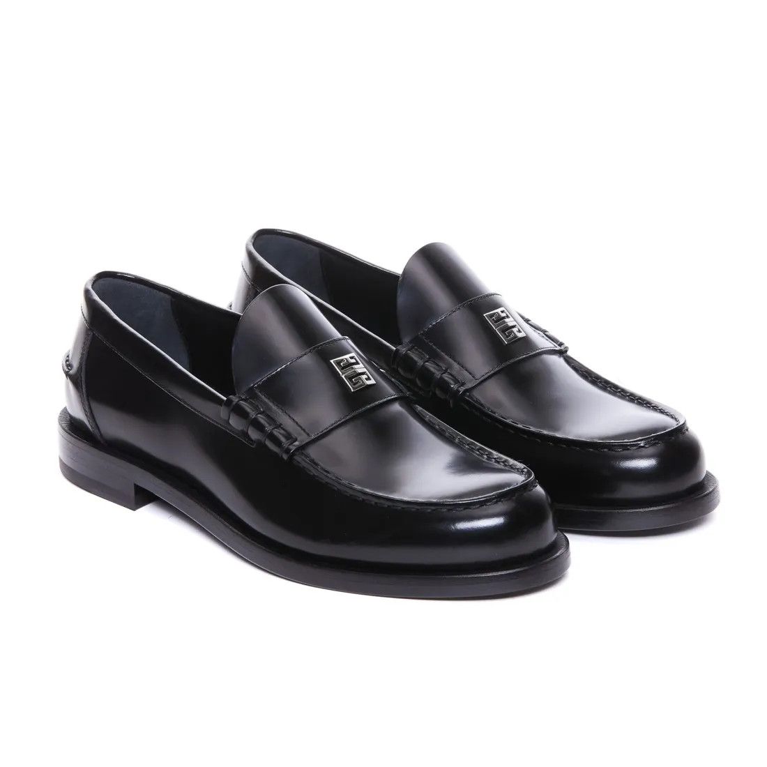Givenchy o1srvl11e1224 Mr G Leather Loafers in Black Size US 12 / EU 45 - 2 Thumbnail