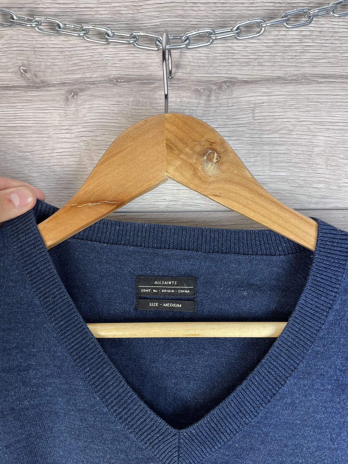 Allsaints Men's sweater Allsaints size M 100% cotton Size US M / EU 48-50 / 2 - 5 Thumbnail