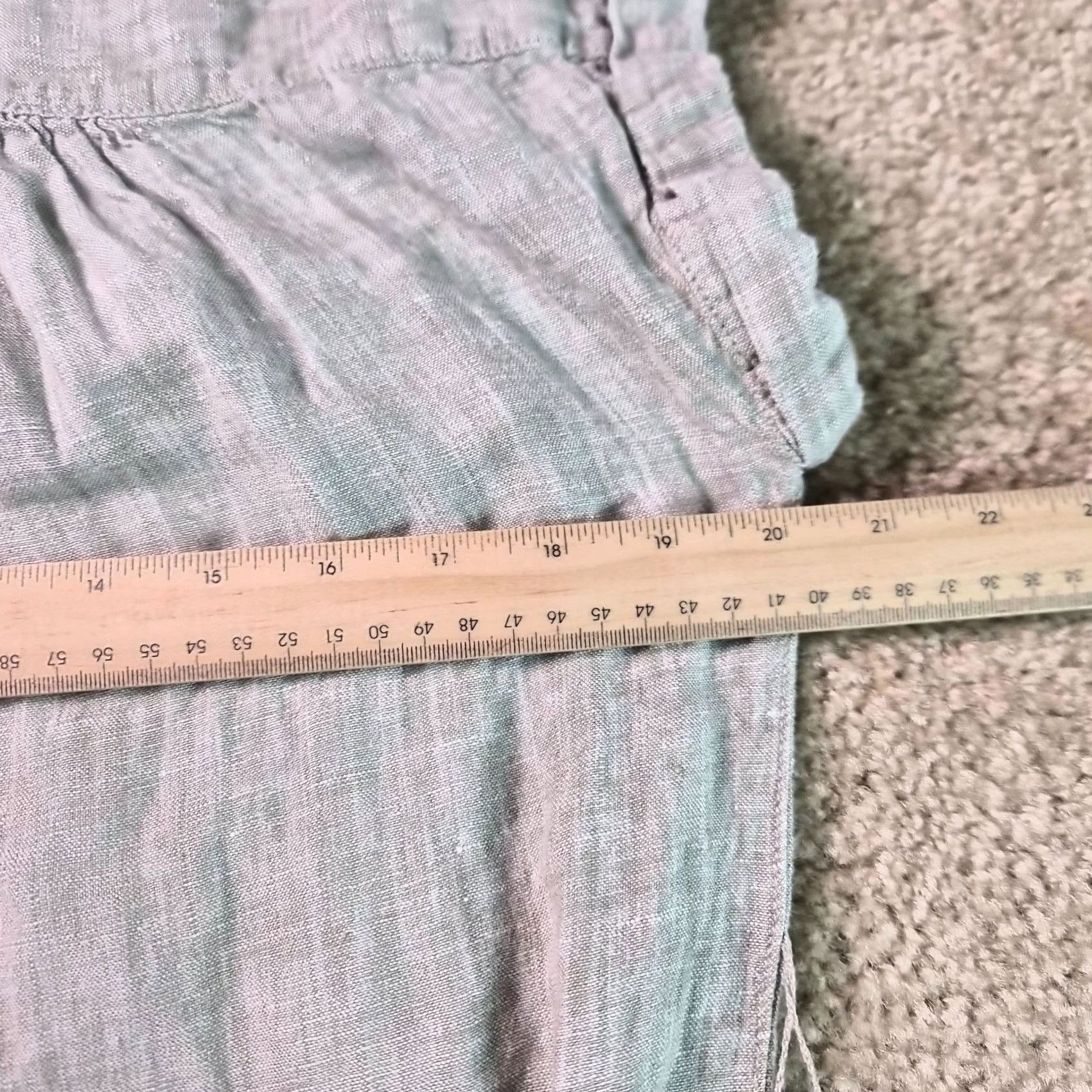Vintage VINTAGE C&C California 100% Linen Shirt Dress Belted Button Front Short Sleeve Sz M G169 Size M / US 6-8 / IT 42-44 - 7 Thumbnail