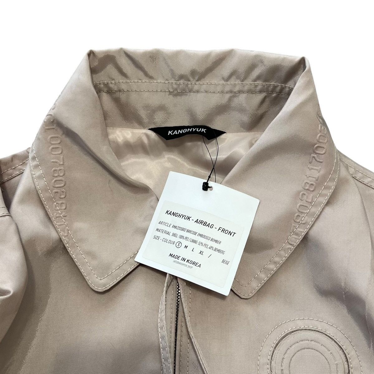 KANGHYUK KANGHYUK 2022SS Barcode Embossed Bomber Jacket Size US S / EU 44-46 / 1 - 9 Thumbnail