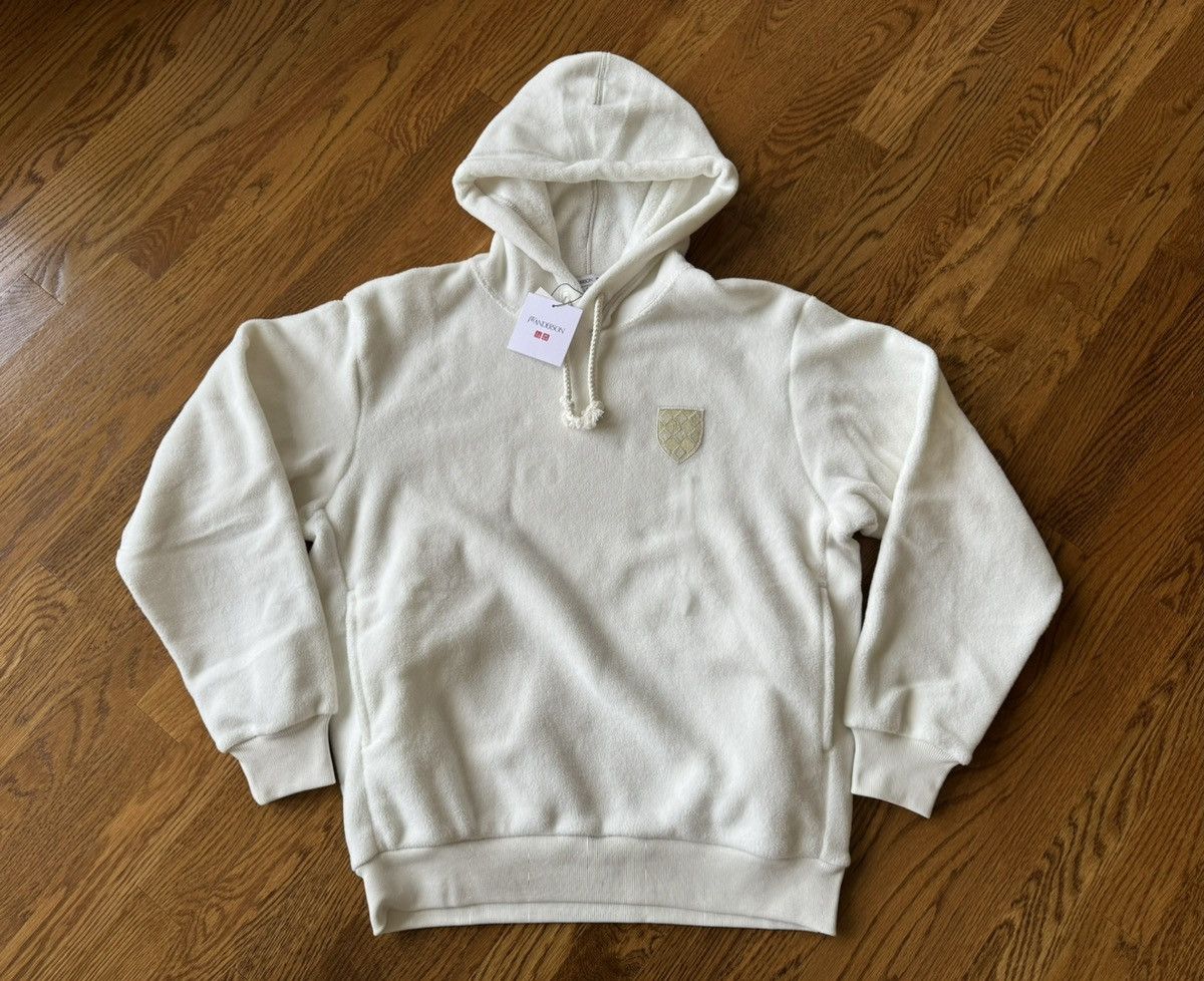 JW Anderson × Uniqlo Small White Fleece Pullover Hoodie Long-Sleeve Sherpa JW Size US S / EU 44-46 / 1 - 1 Thumbnail