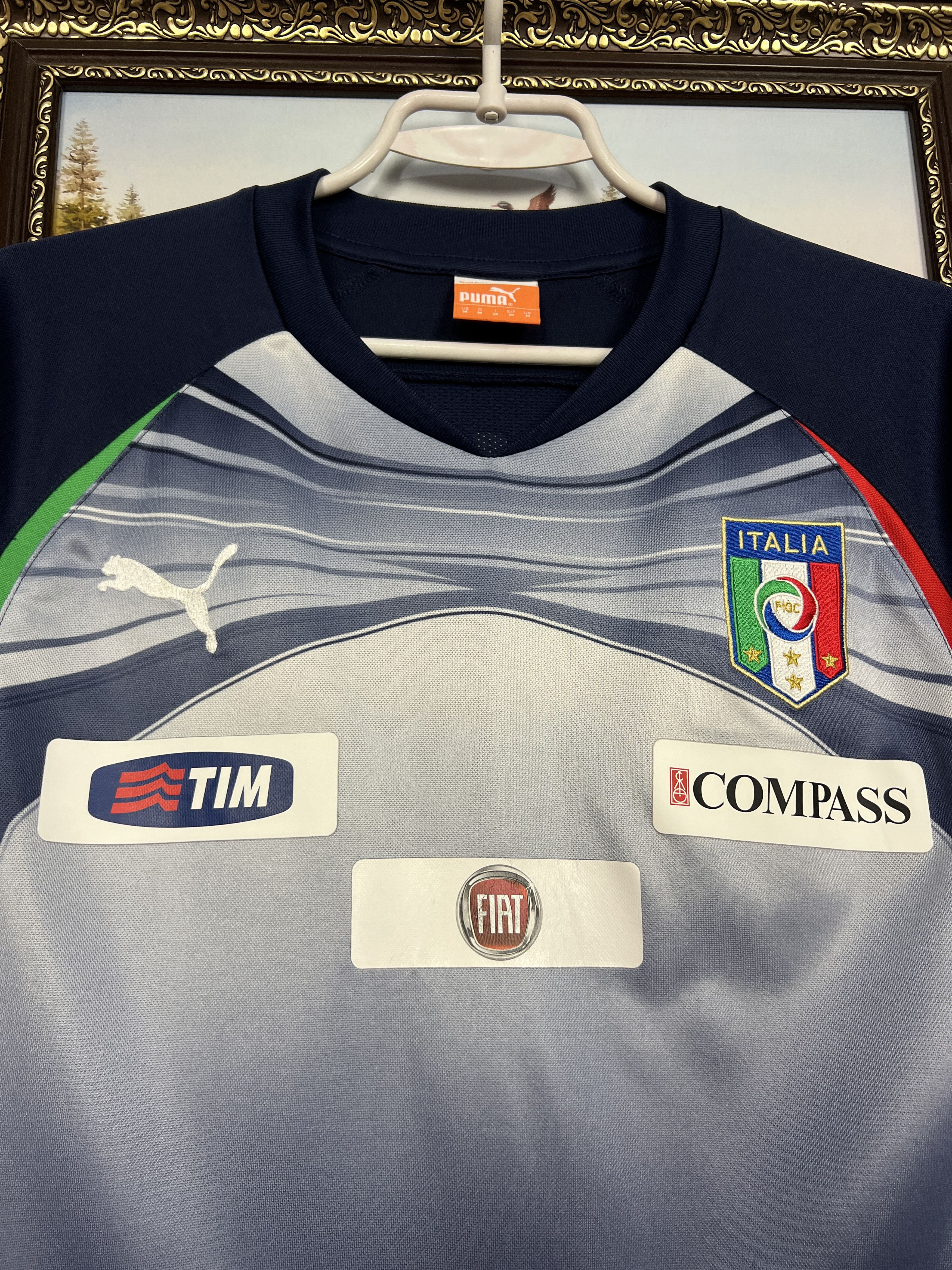 Puma Italy Train Shirt Long Sleeve Player Issue Football Maglia Size US M / EU 48-50 / 2 - 3 Thumbnail