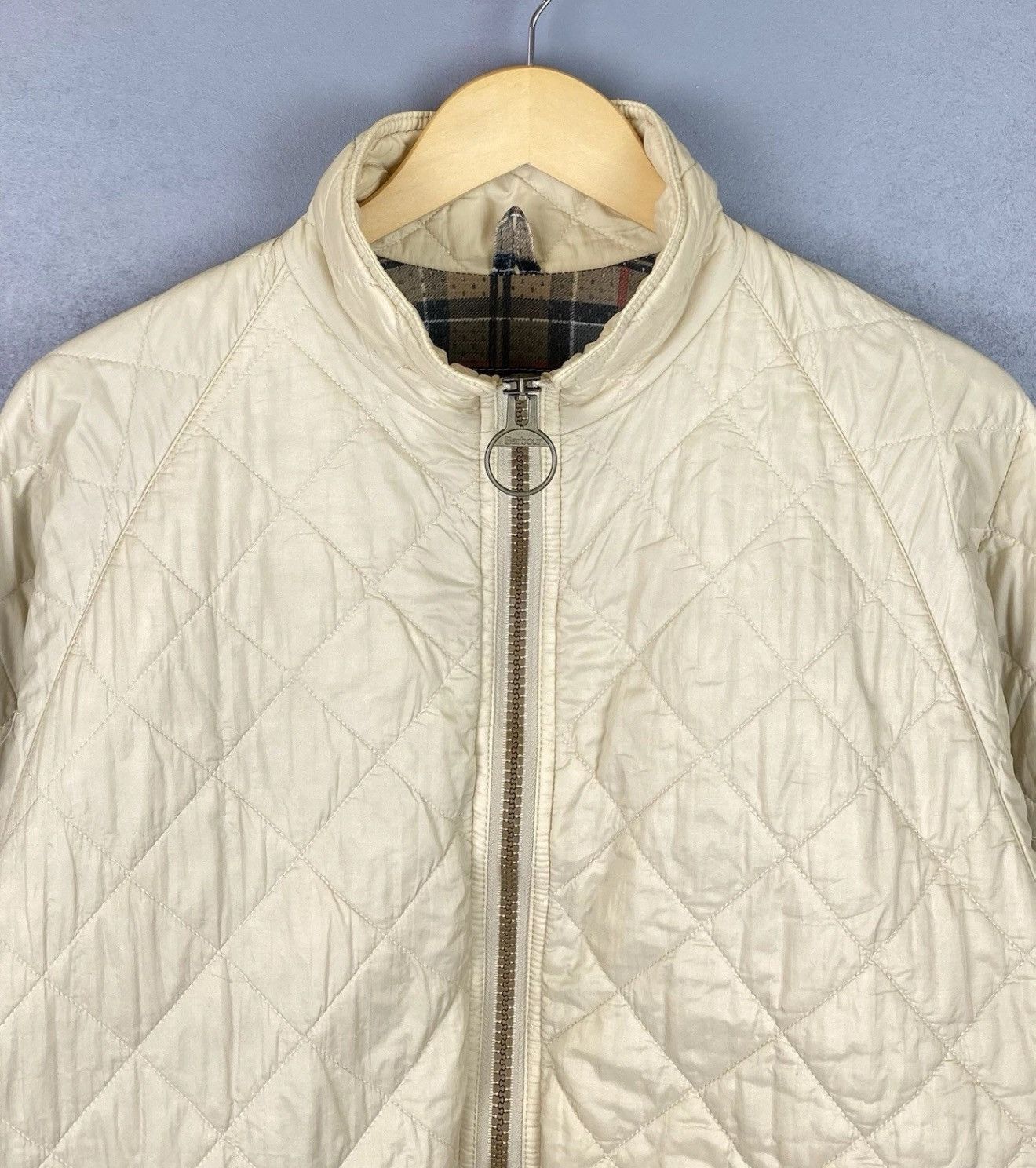 Barbour Barbour Flyweight Quilted Jacket Beige Cream Luxury Top Size US L / EU 52-54 / 3 - 2 Thumbnail