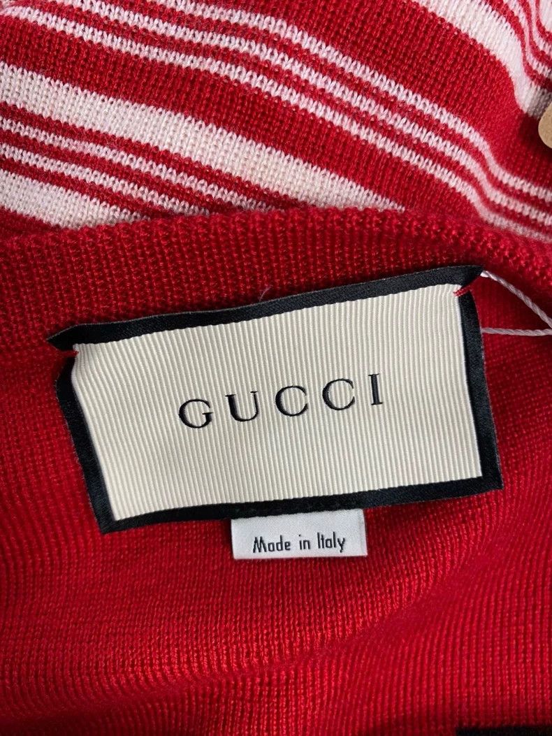 Gucci Gucci Red striped knitted long sleeves 2502-Nextarrow Size US L / EU 52-54 / 3 - 3 Thumbnail