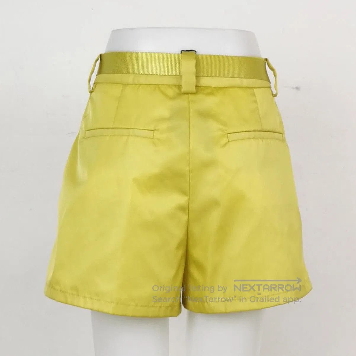 Prada Prada Yellow Belted Shorts with Pouch . Size 39" - 2 Thumbnail