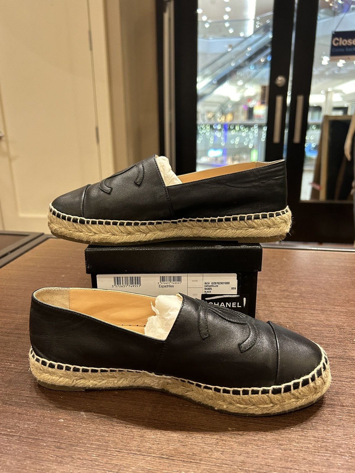 Chanel Chanel Espadrilles 'Black' Size US 8 / IT 38 - 2 Thumbnail