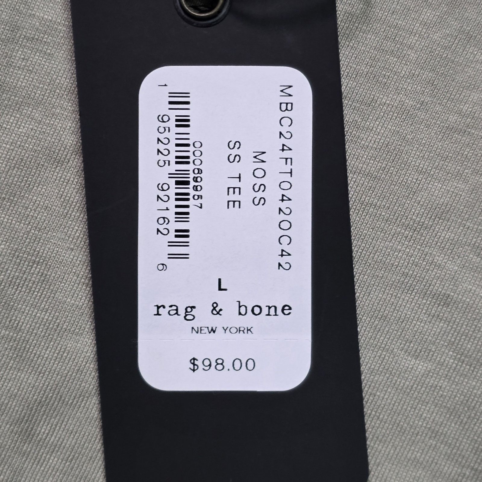 Rag & Bone rag & bone Classic T-Shirt Men L Olive Vetiver Crew Neck Size US L / EU 52-54 / 3 - 2 Thumbnail