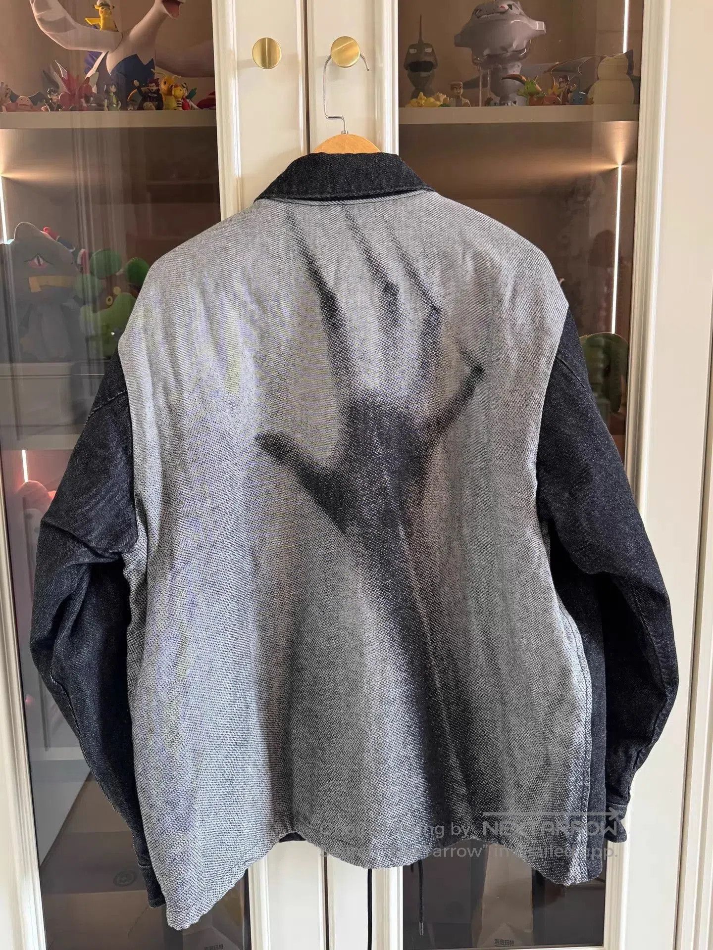 Undercover Black Denim Sleeve Graphic Back Jacket. Size US XL / EU 56 / 4 - 1 Thumbnail