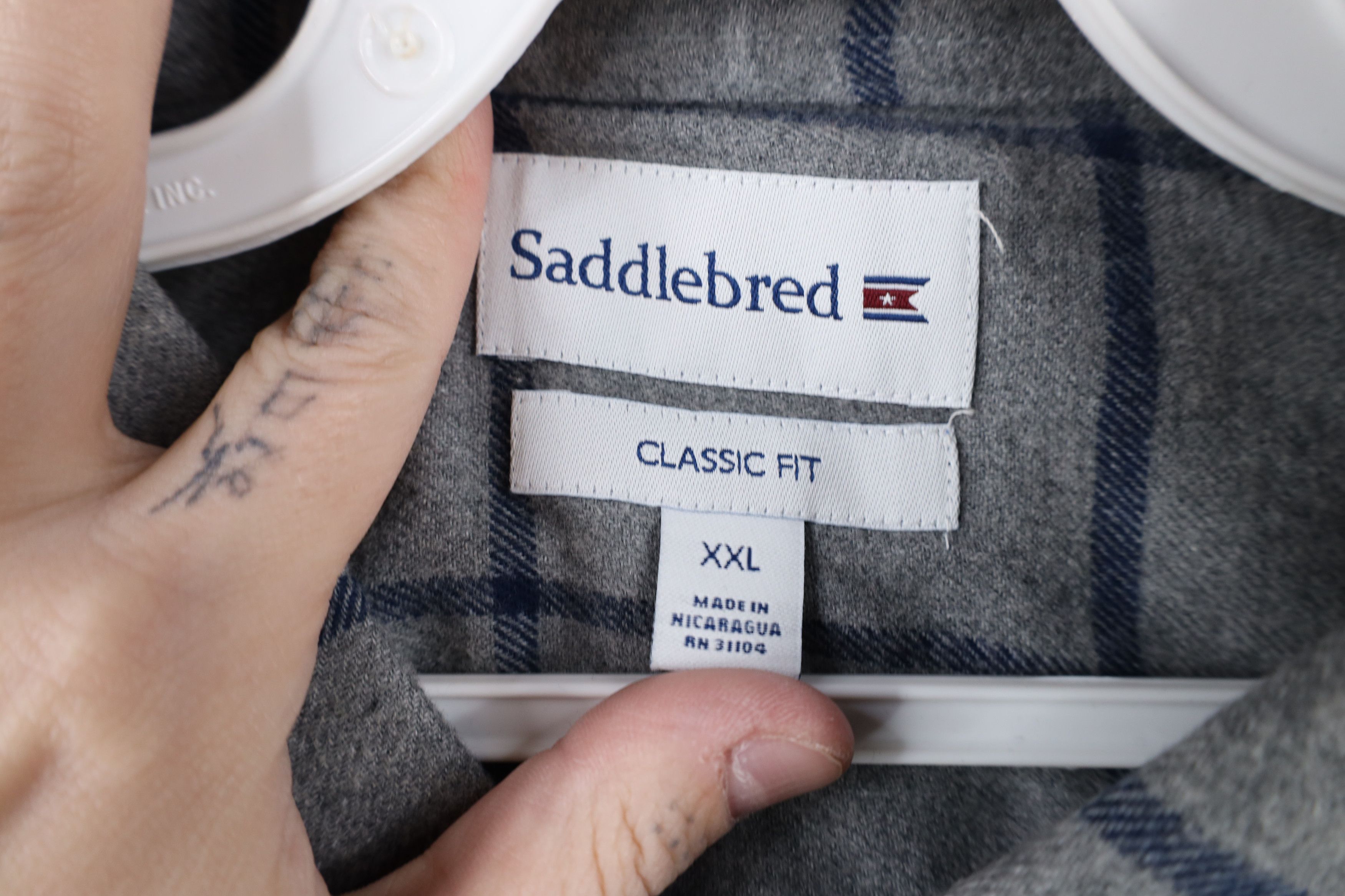 Vintage Deadstock Vintage Y2K Collared Button Down Shirt Plaid Size US XXL / EU 58 / 5 - 8 Thumbnail