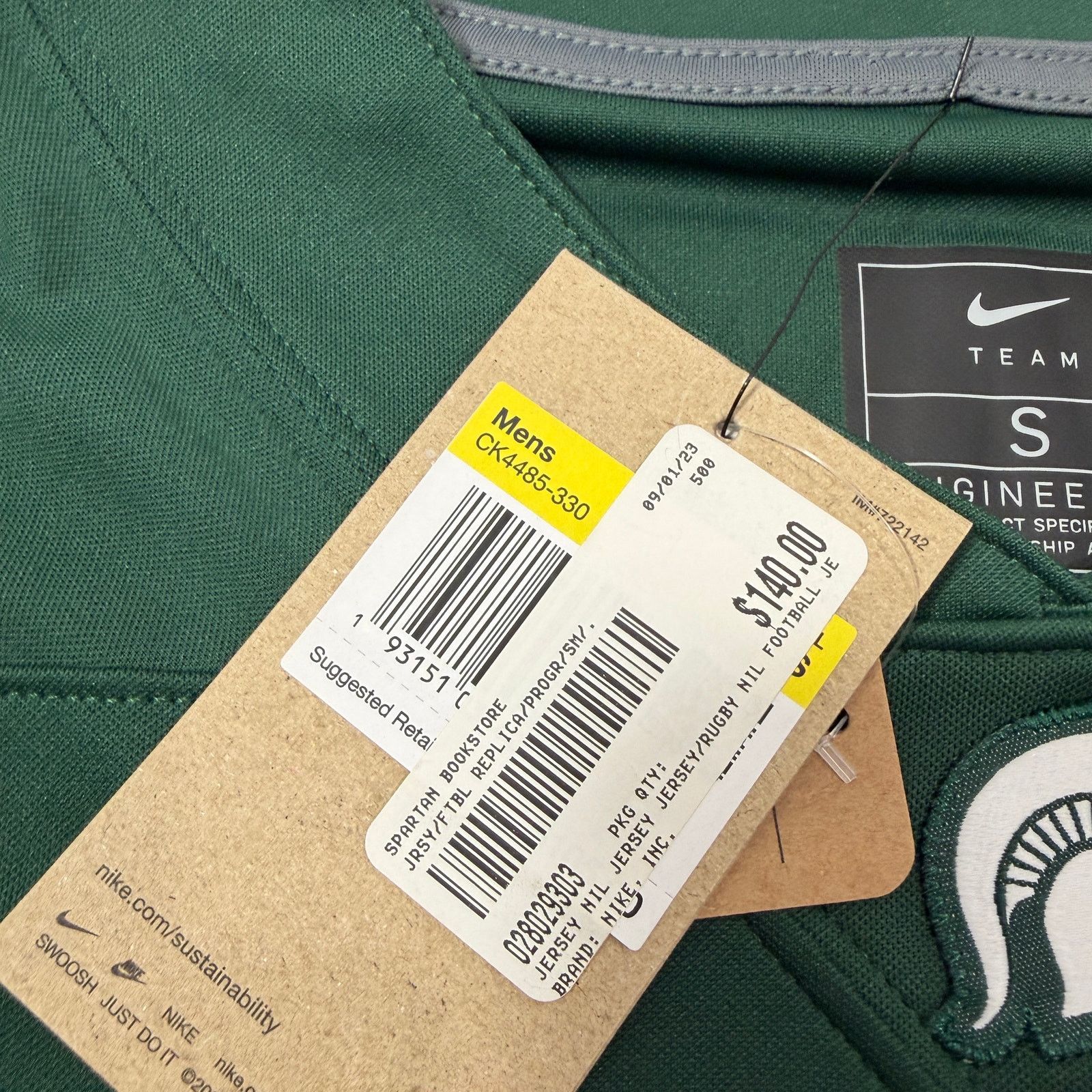 Nike Nike Michigan State Spartans Cal Haladay Jersey Small NEW Size US S / EU 44-46 / 1 - 5 Thumbnail