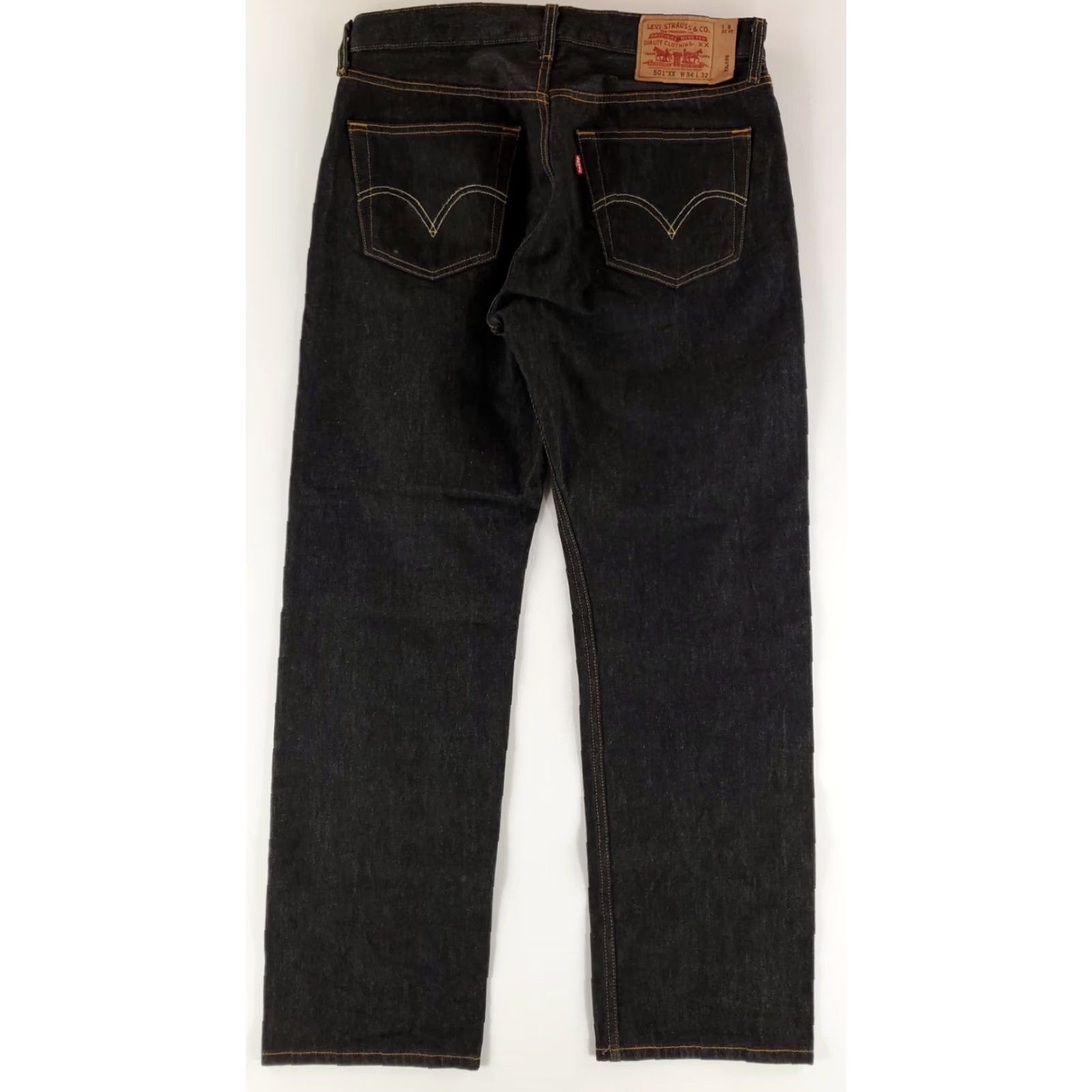 Levi's Levi's 501 XX Jeans Black Mens 34x32 34x31 Actual Straight Jeans Men Size 34 Inseam 31 Black Mens Size US 34 / EU 50 - 3 Thumbnail