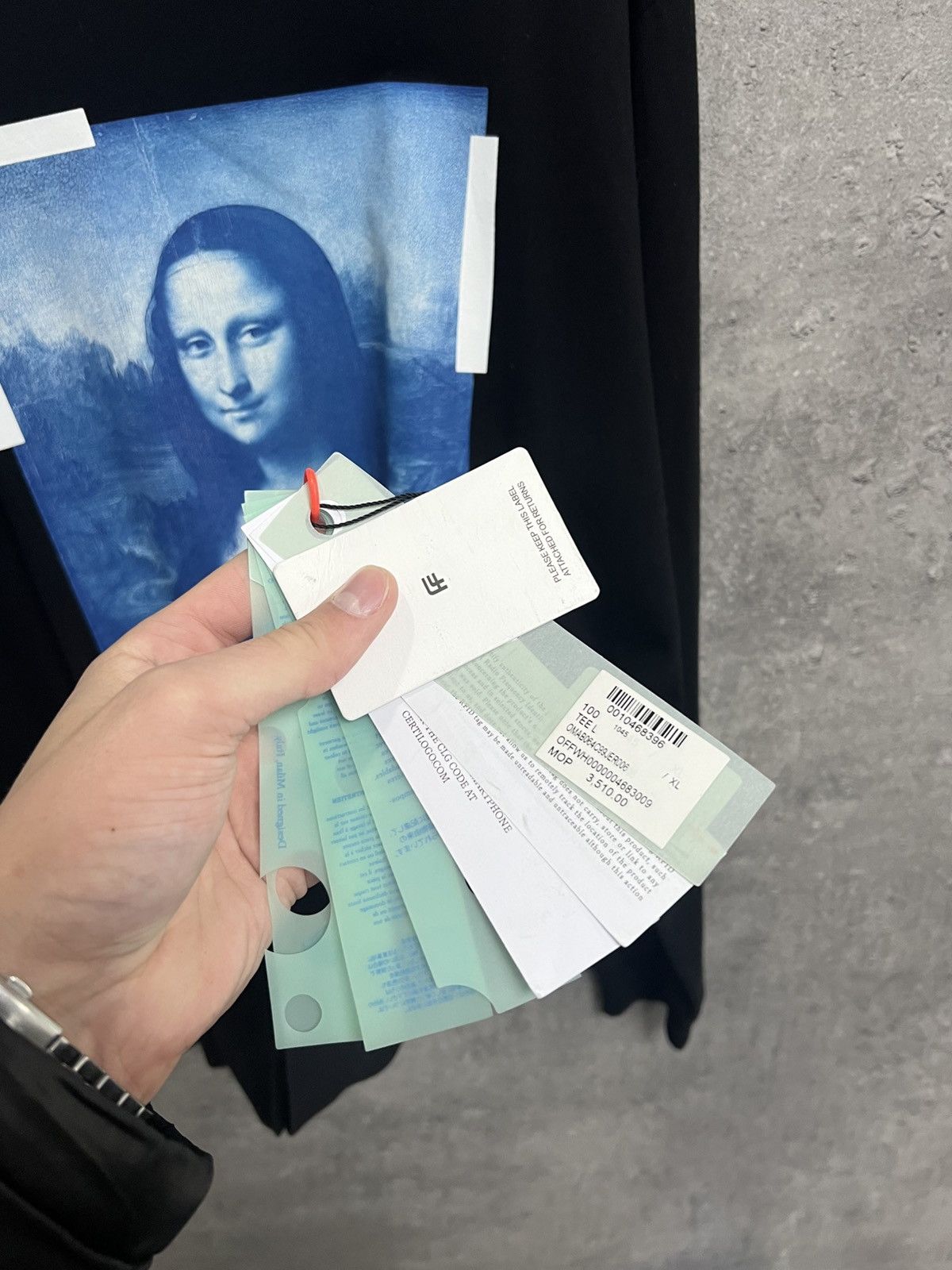 Off-White OFF-WHITE LONG SLEEVE MONA LISA TEE Size US XL / EU 56 / 4 - 8 Thumbnail
