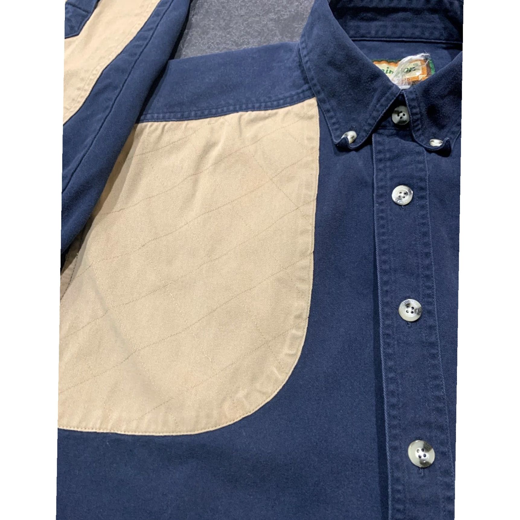 Vintage Remington Sport Shooter Shirt Mens Large Blue Tan Denim Vented Size US L / EU 52-54 / 3 - 4 Thumbnail