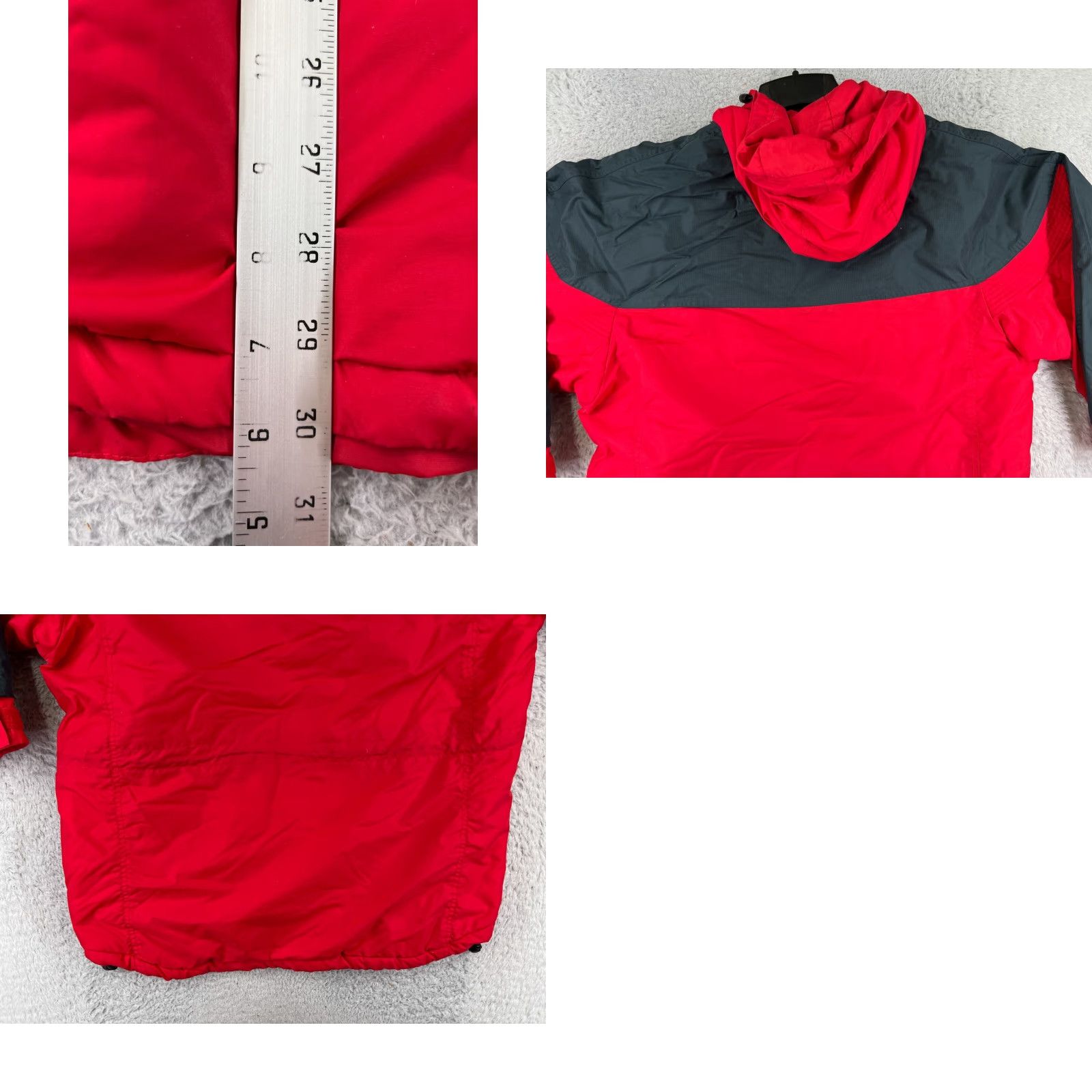 Etro Columbia Womens Medium Red Windbreaker Hooded Full Zip Retro 90s Style Jacket Size M / US 6-8 / IT 42-44 - 9 Thumbnail