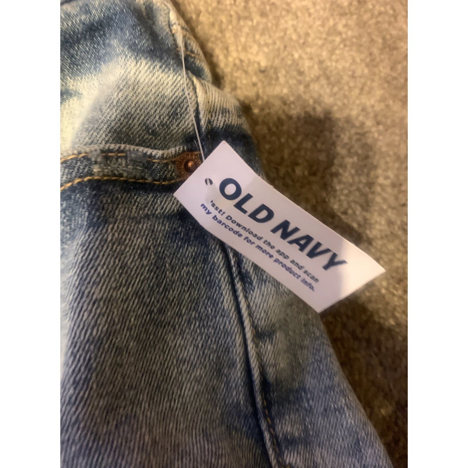 Old Navy VINTAGE? Old Navy High-Rise O.G. Straight 5" Inseam Women’s Size 10 Roll Cuff Denim NWT Size 32" / US 10 / IT 46 - 2 Thumbnail