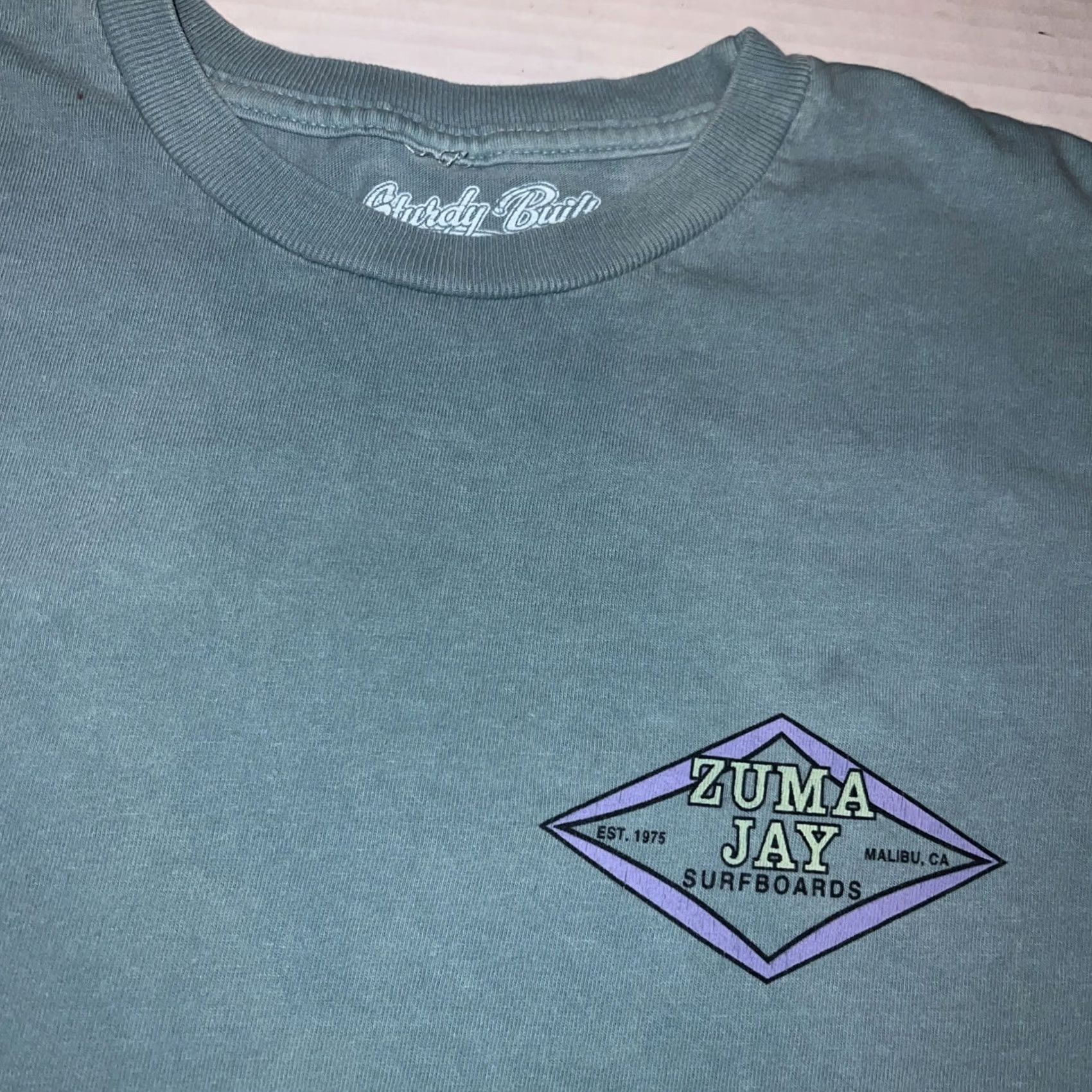 Logo 7 Zuma Jay Surfboards Malibu Vintage Shirt Small Green Size US S / EU 44-46 / 1 - 4 Thumbnail