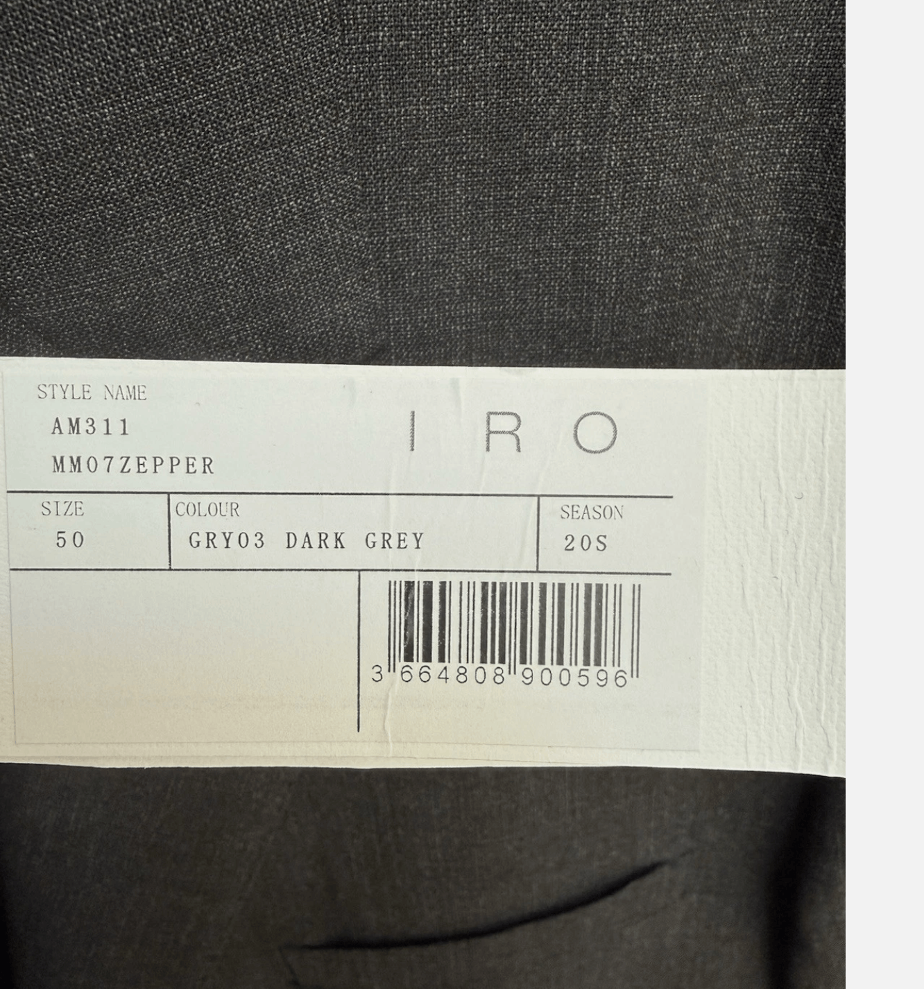 Iro IRO NWT Charcoal Gray Wool Blazer Jacket 50 EUR / 40 US Size 40R - 4 Thumbnail